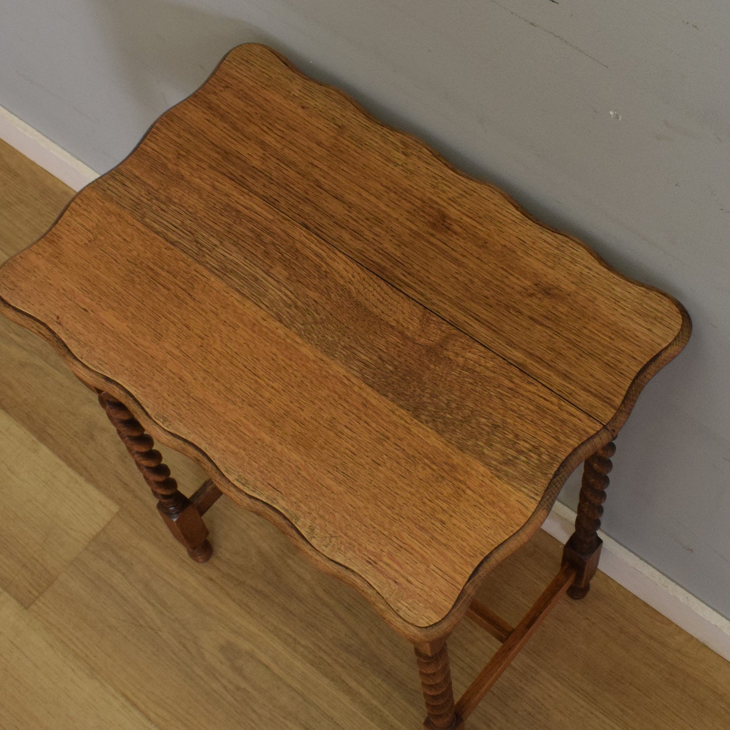 Oak Barley-Twist Side Table