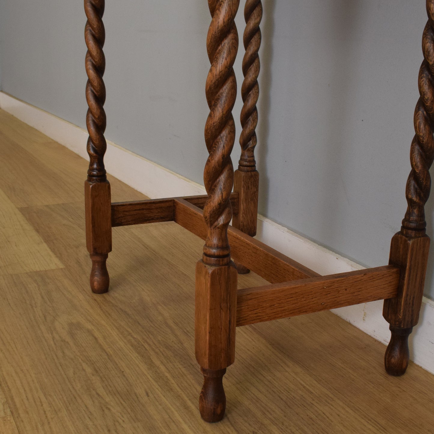 Oak Barley-Twist Side Table