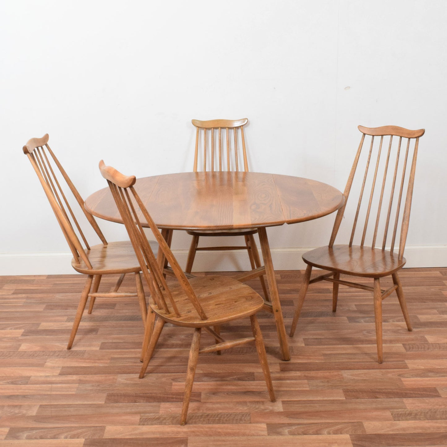 Ercol Drop Leaf Table and Four Chairs