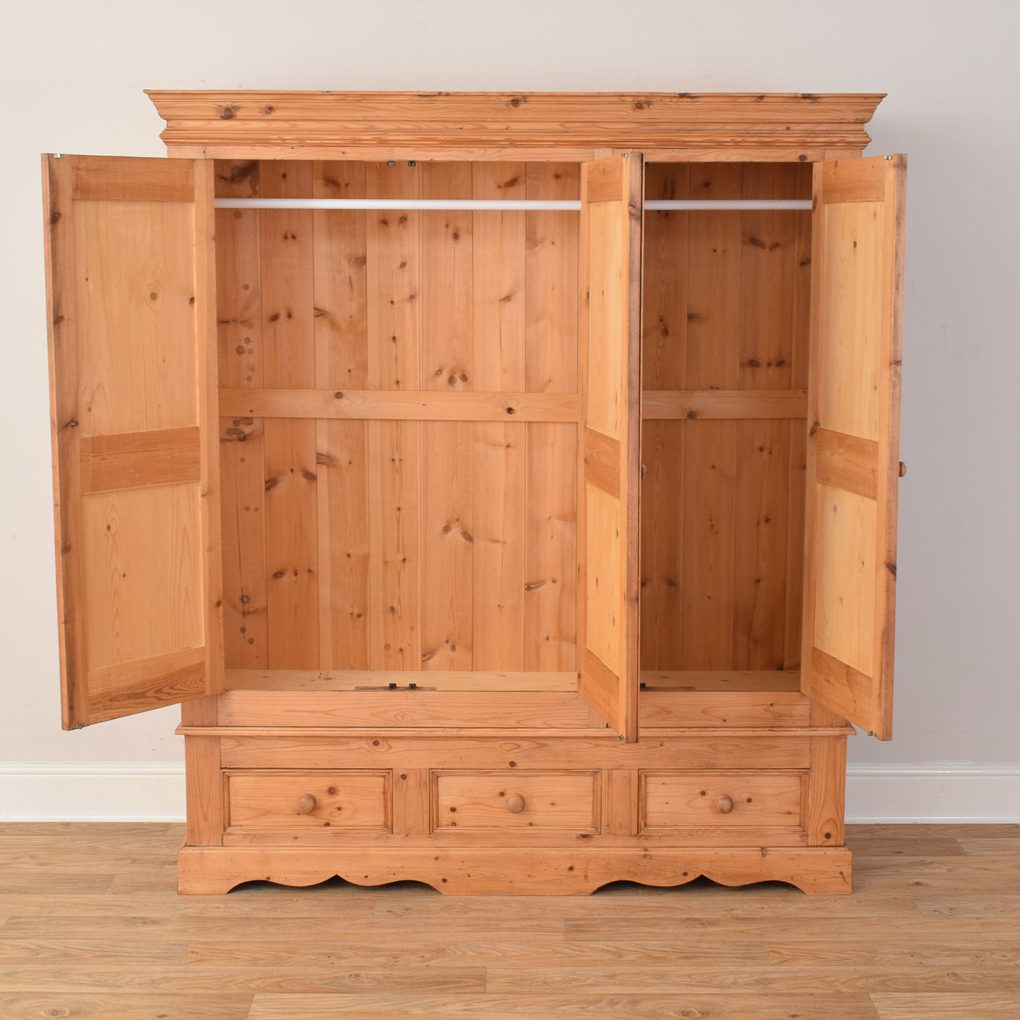 Large Pine Wardrobe