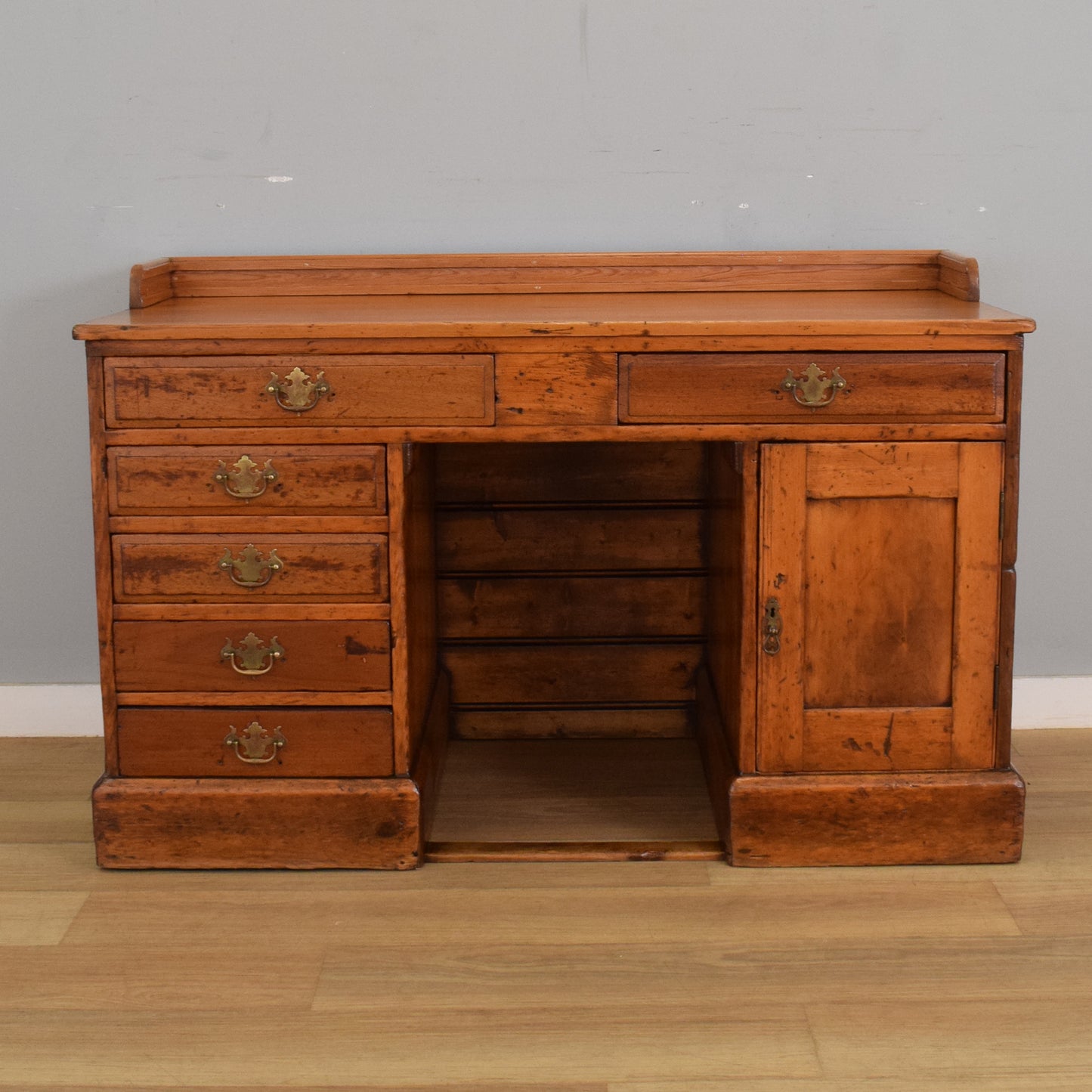 Large Rustic Pine Desk