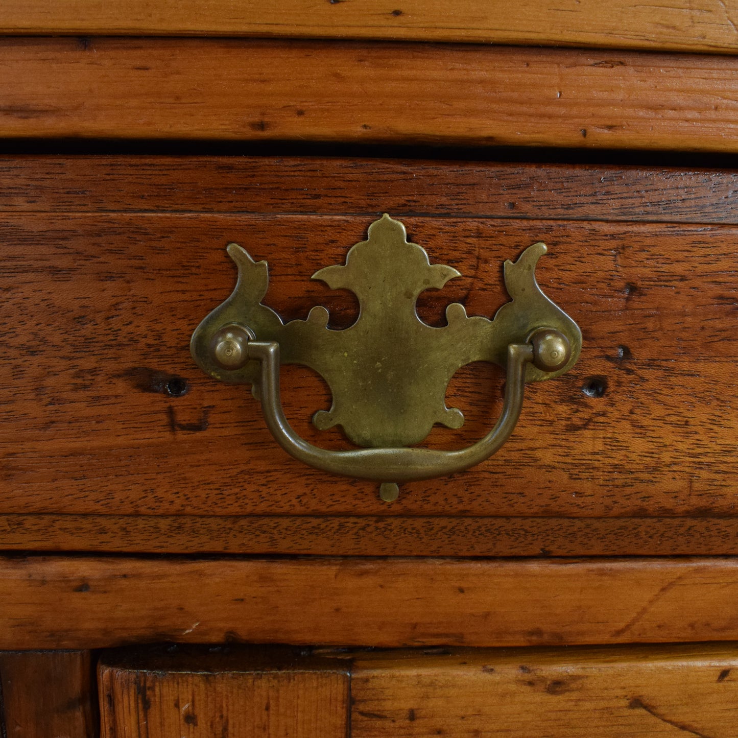 Large Rustic Pine Desk