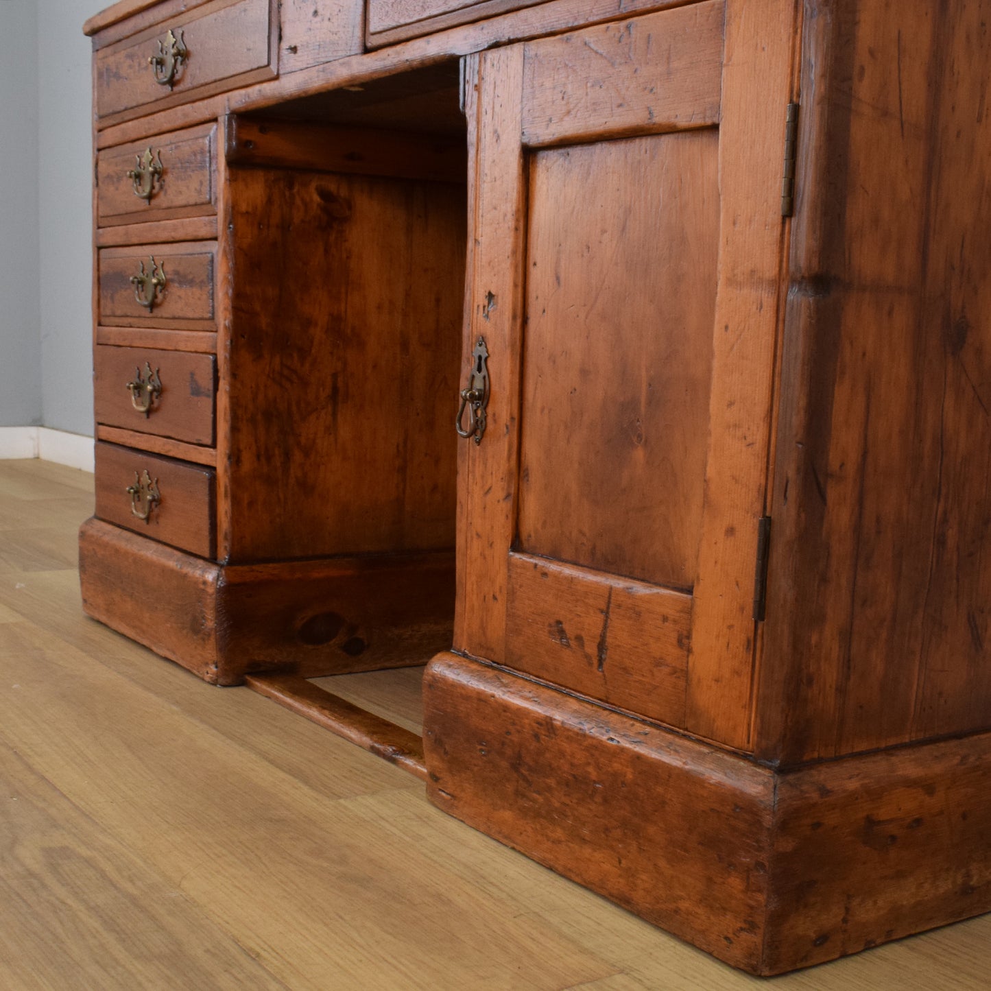 Large Rustic Pine Desk