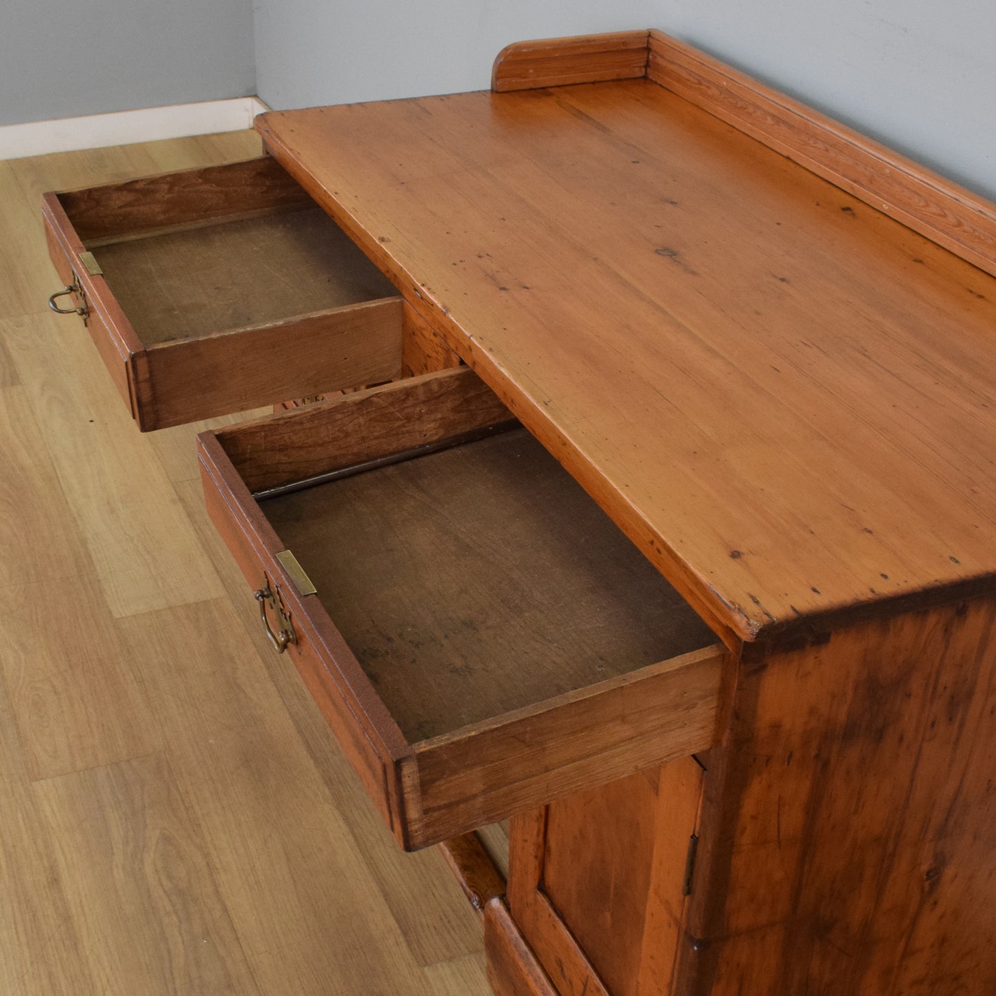 Large Rustic Pine Desk