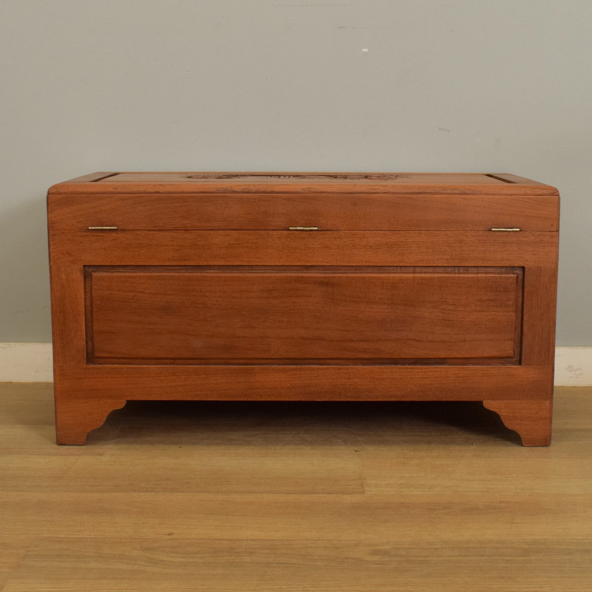 Carved Camphor box