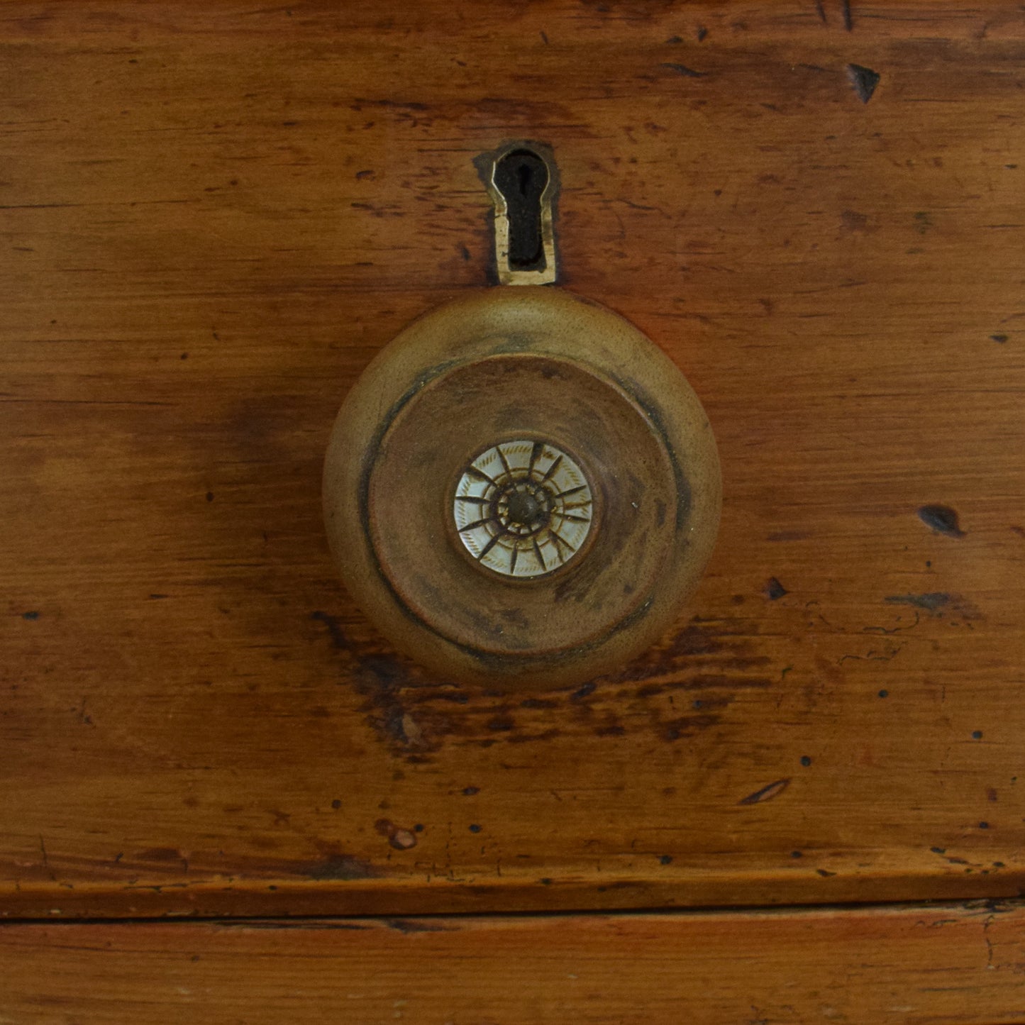 Large Rustic Pine Chest of Drawers