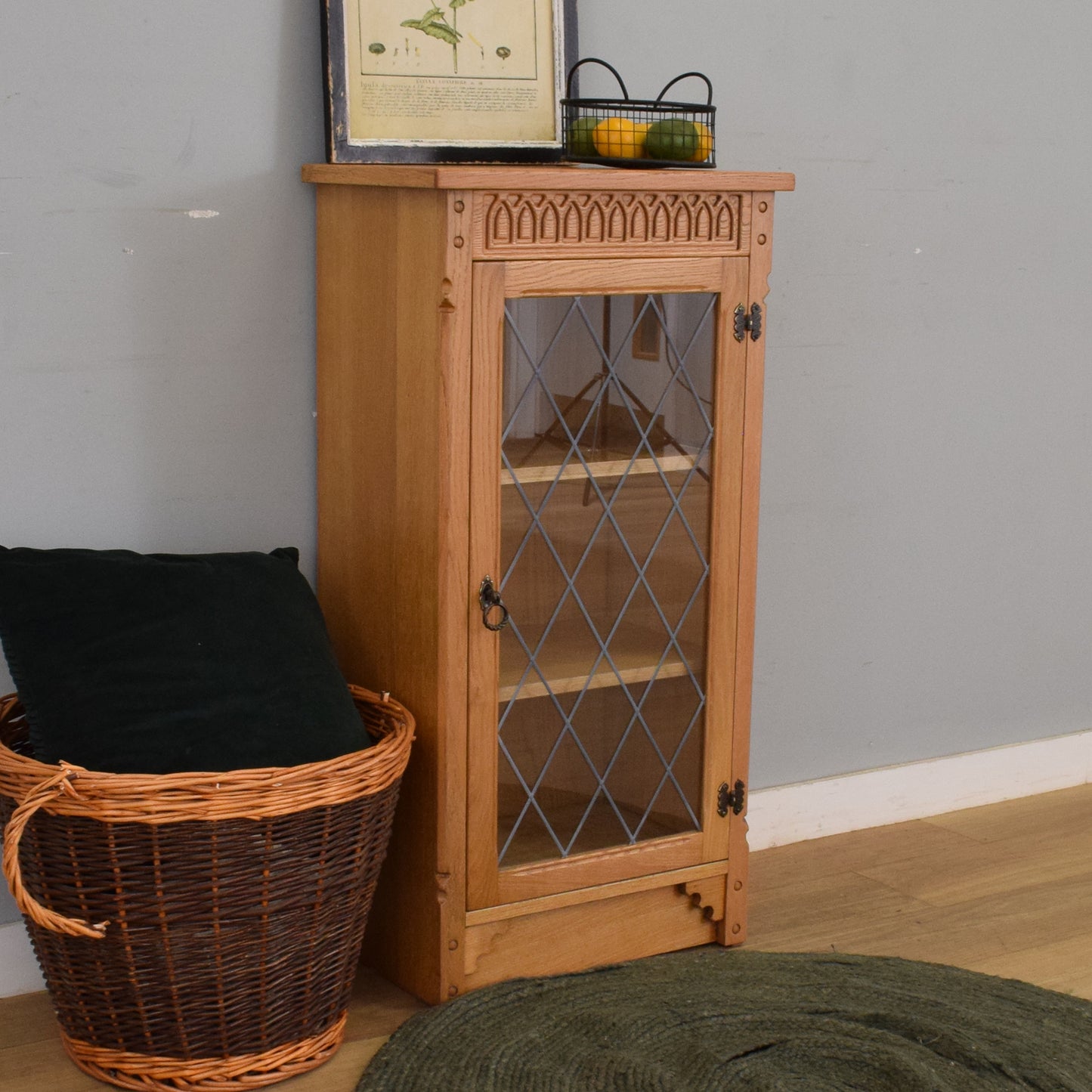 Oak Glazed Cupboard