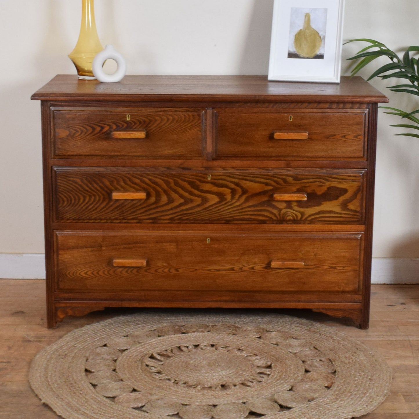 Rustic Oak Chest of Drawers