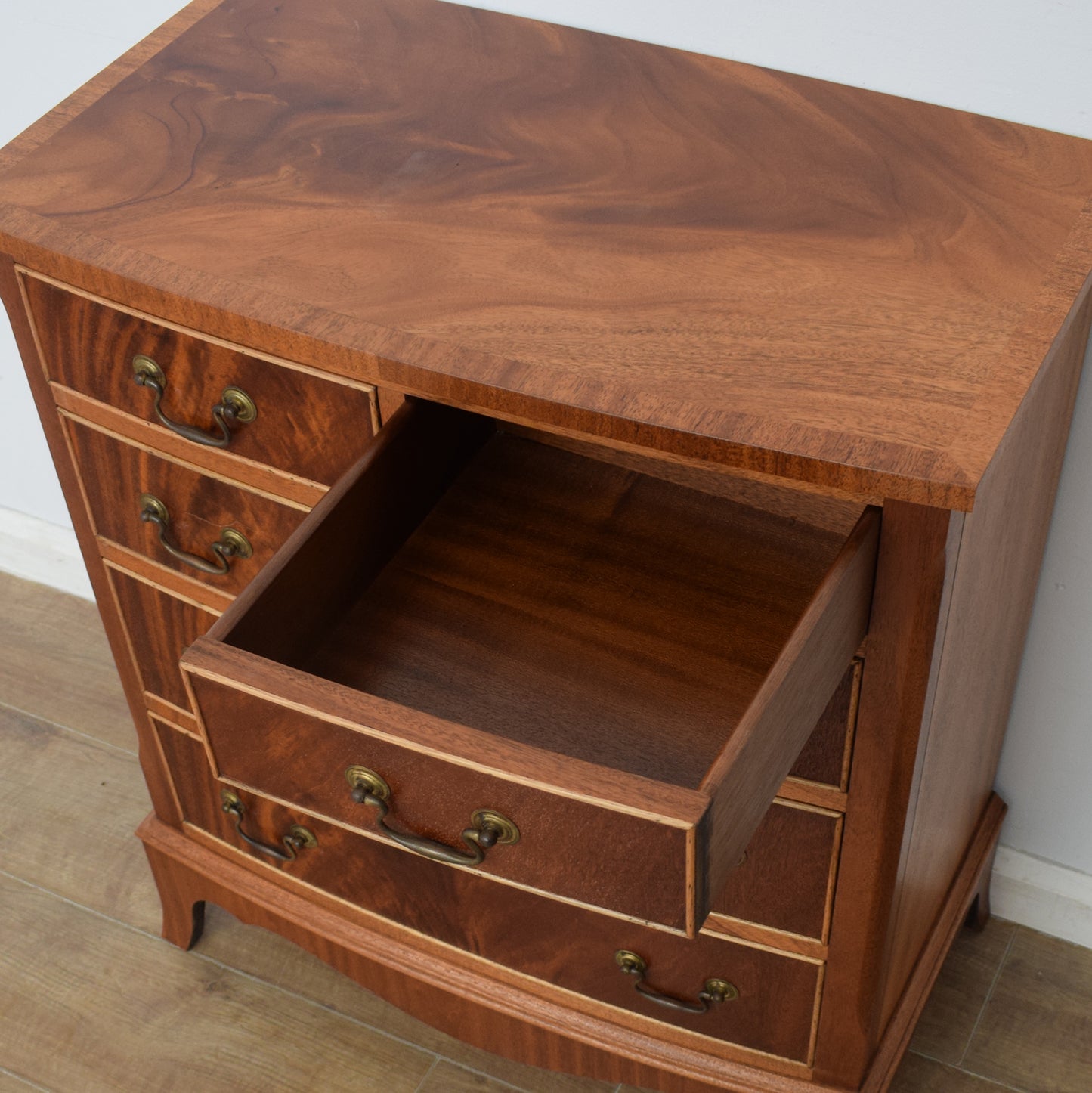 Bow Fronted Mahogany Chest of Drawers