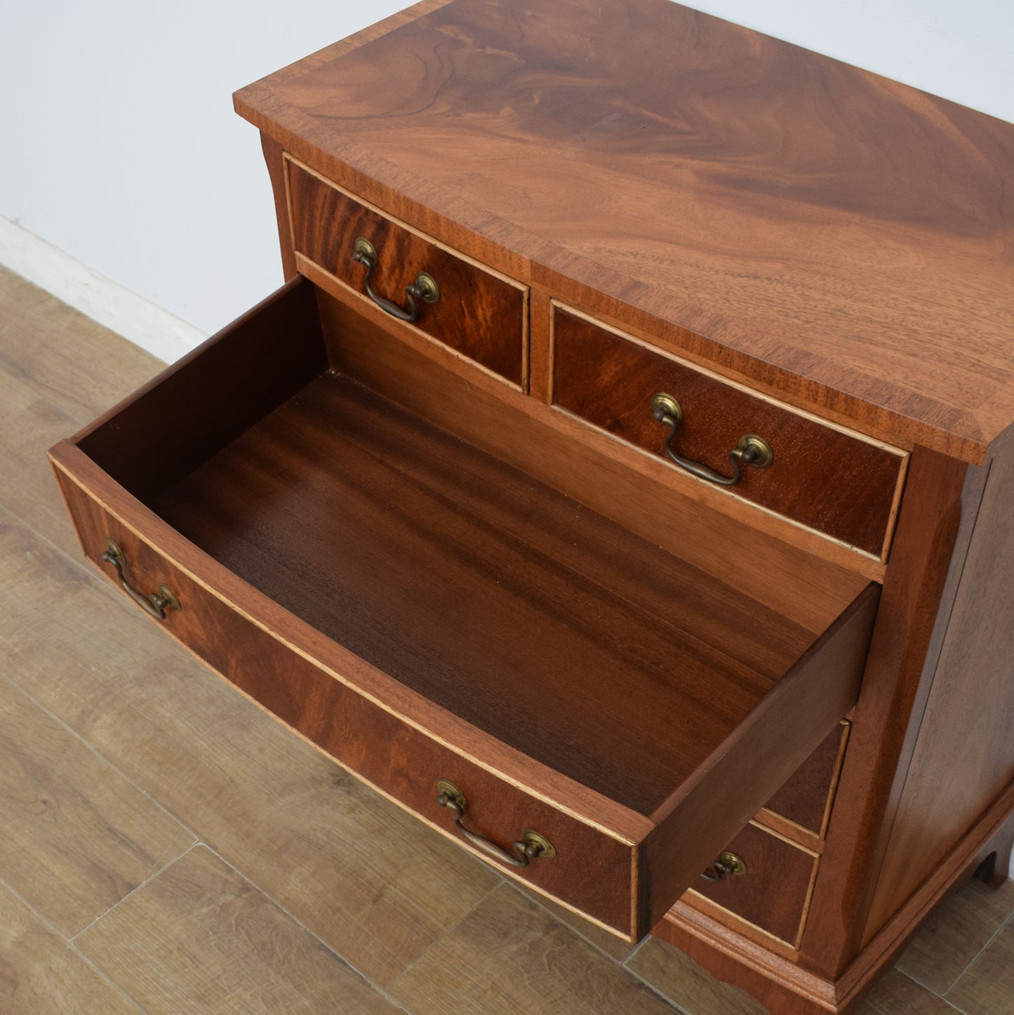 Bow Fronted Mahogany Chest of Drawers
