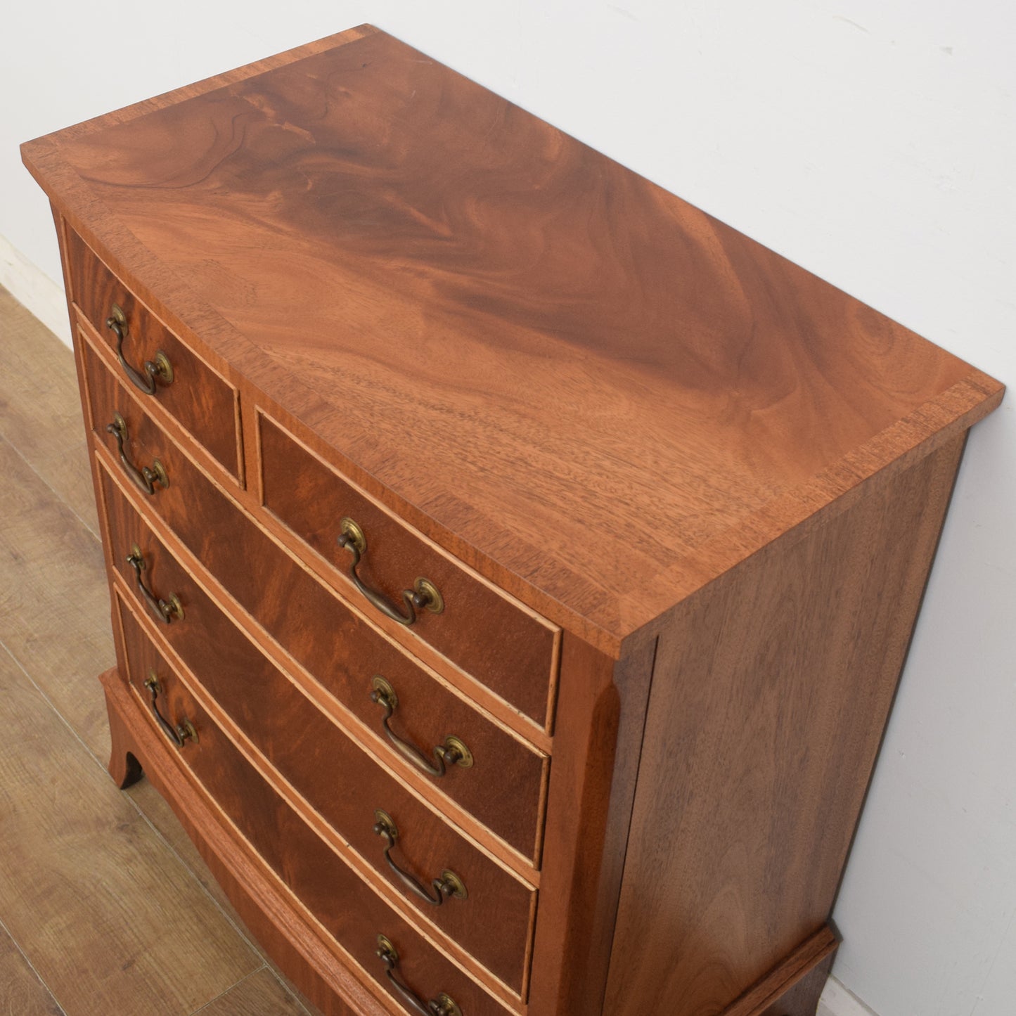 Bow Fronted Mahogany Chest of Drawers