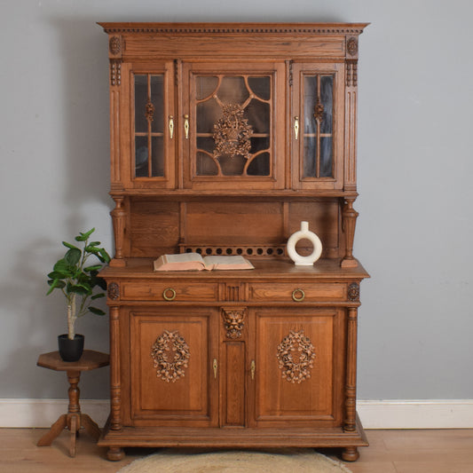 Large Carved French Buffet and Hutch