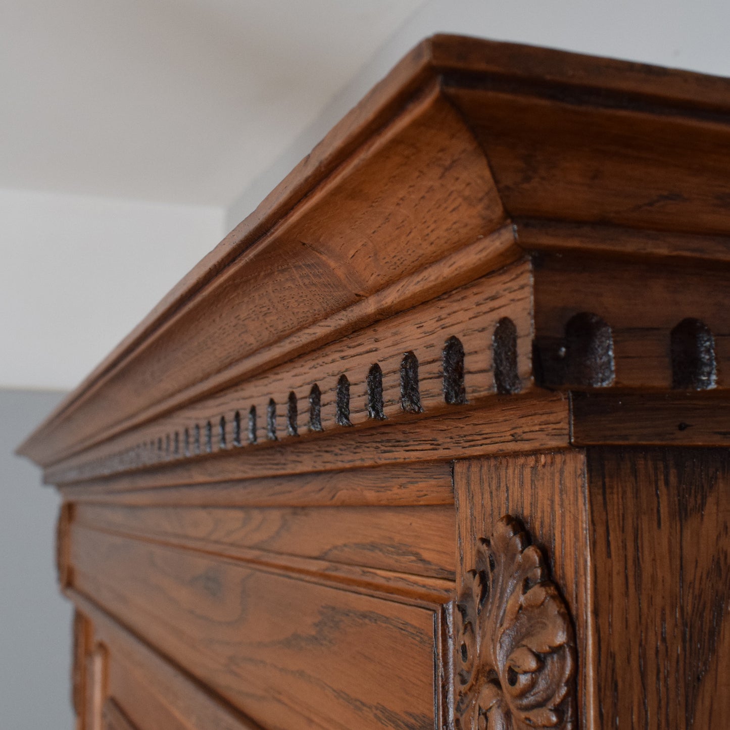 Large Carved French Buffet and Hutch