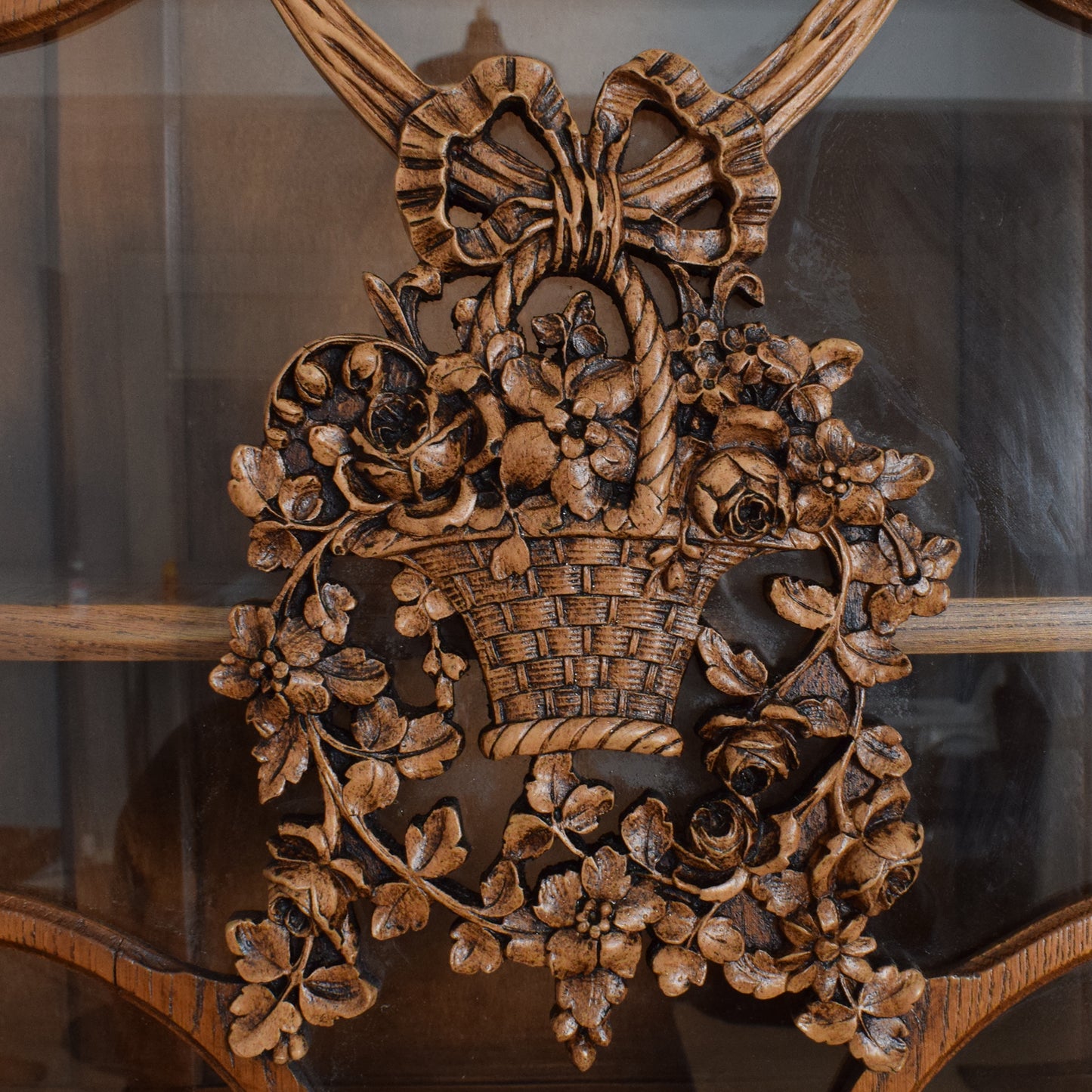 Large Carved French Buffet and Hutch