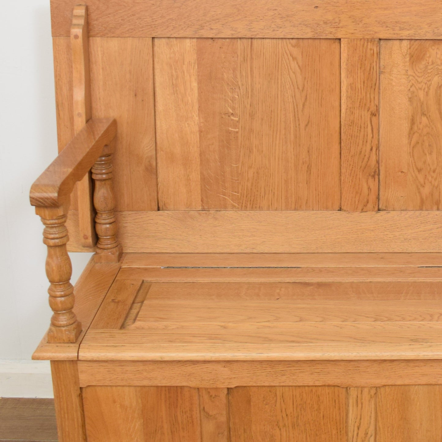 Restored Oak Monks Bench