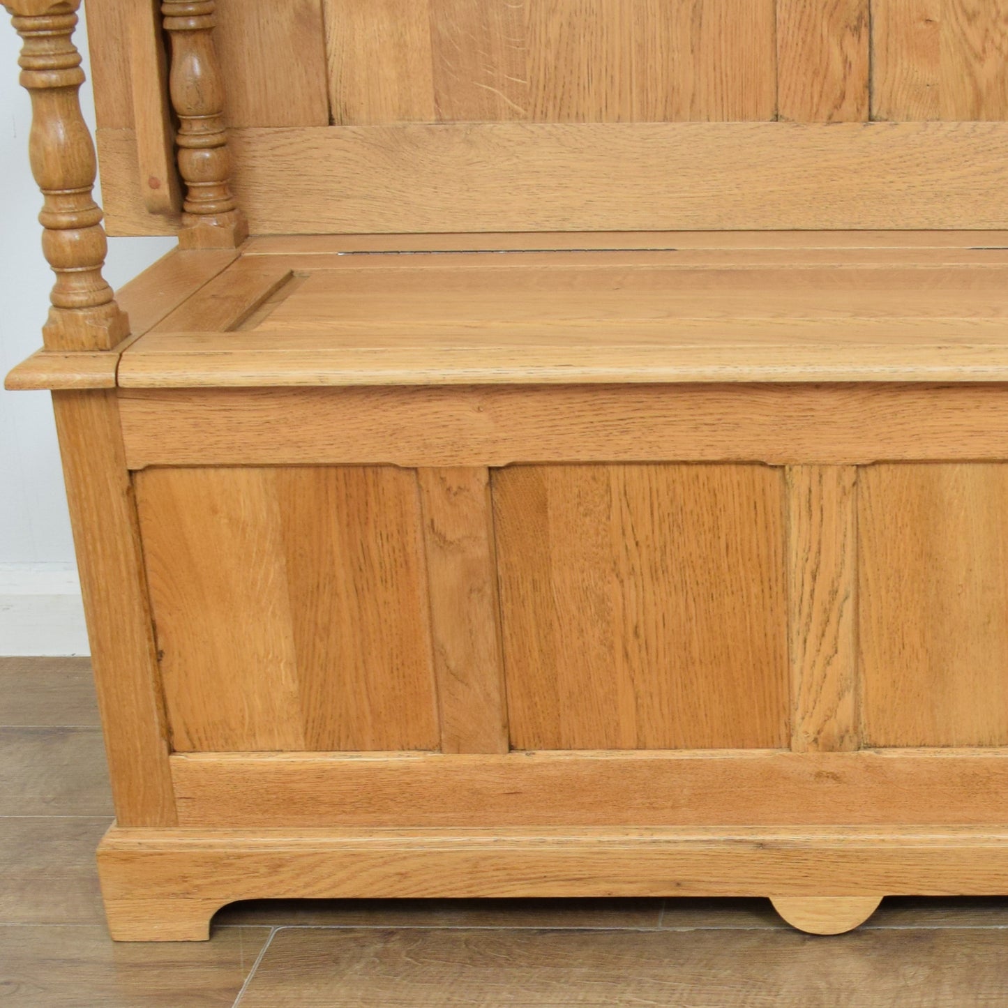 Restored Oak Monks Bench