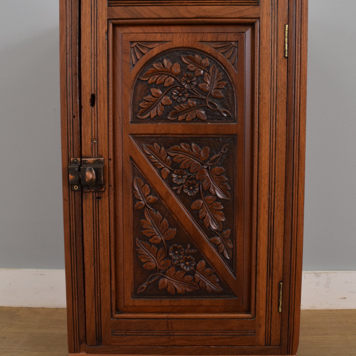 Carved Mahogany Pot Cupboard
