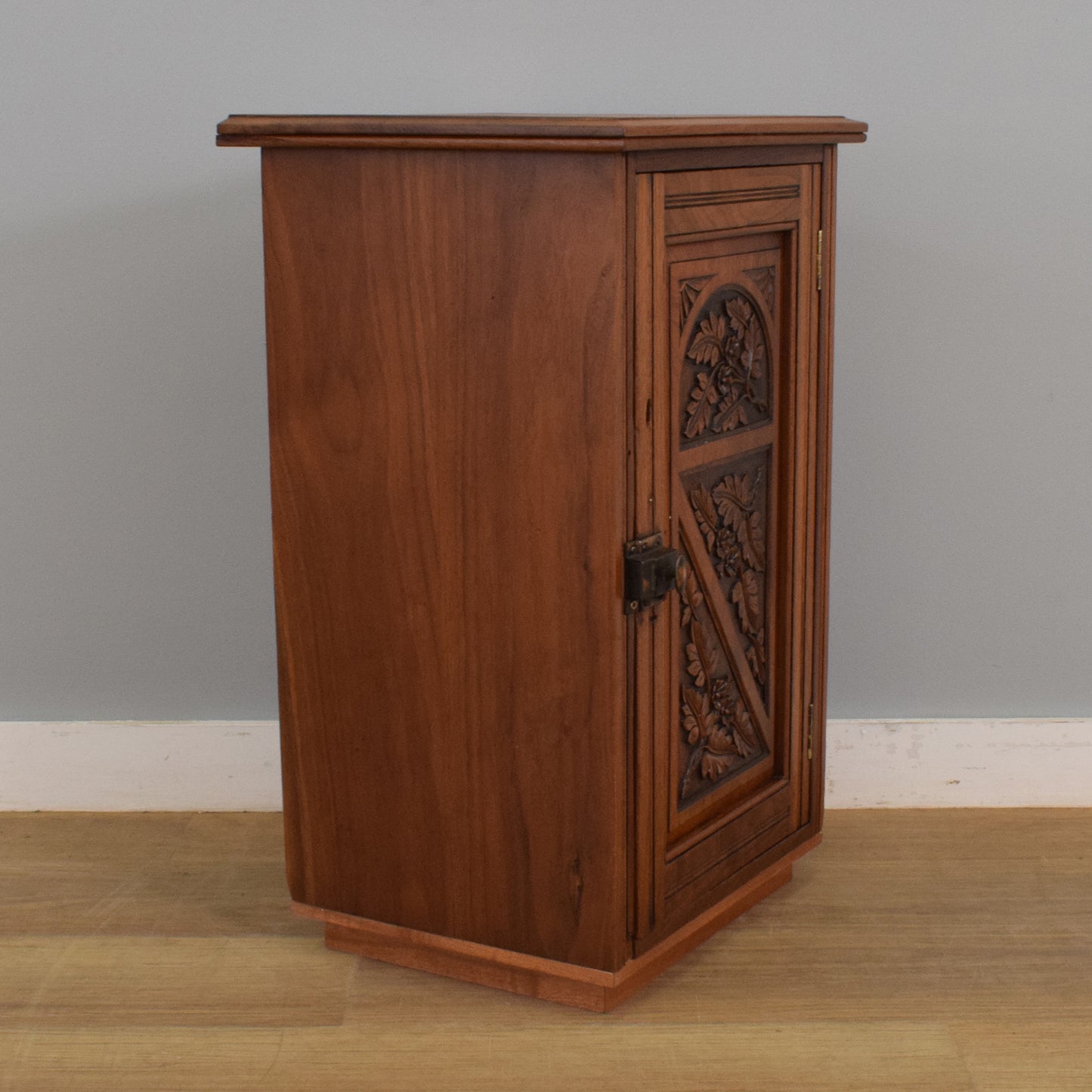 Carved Mahogany Pot Cupboard