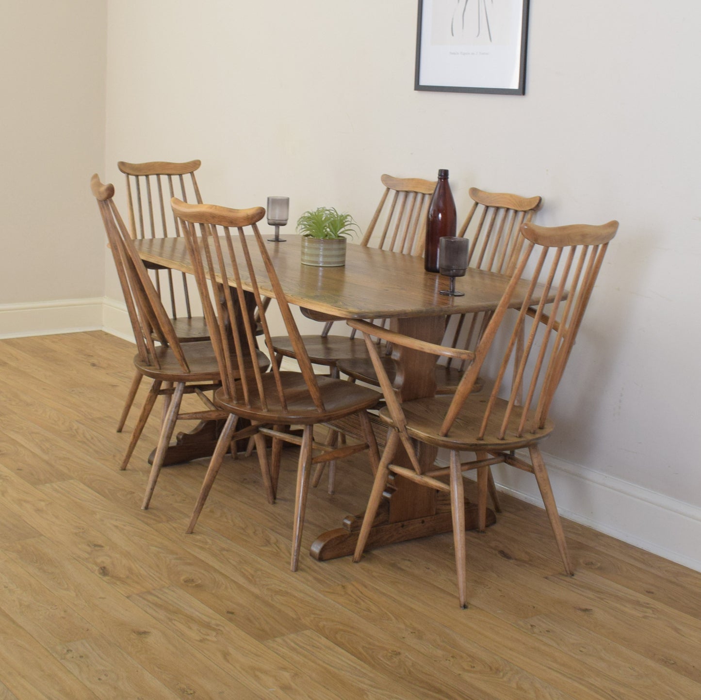 Ercol Table And Six Chairs
