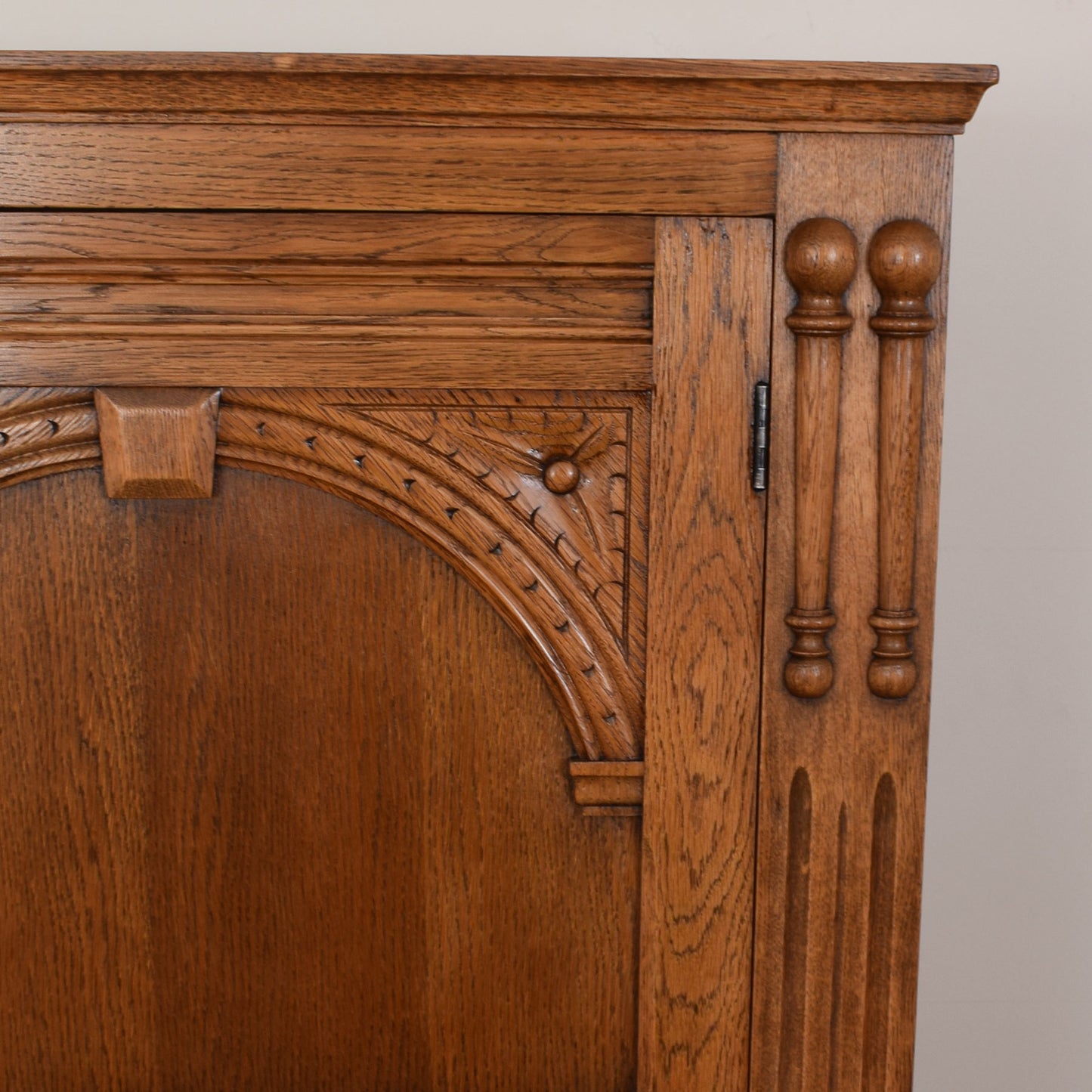 Restored Oak Single Wardrobe
