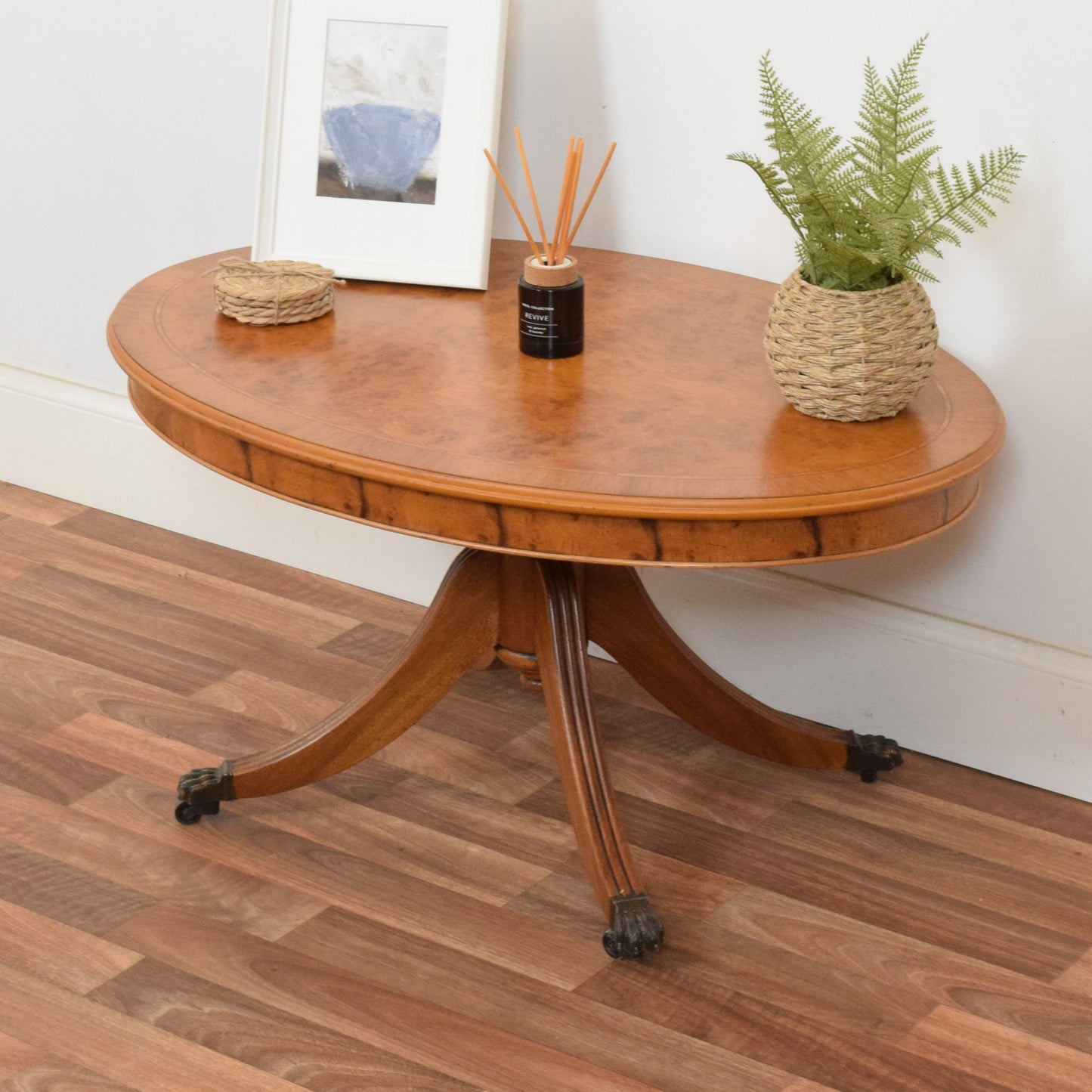 Tilt-Top Walnut Coffee Table