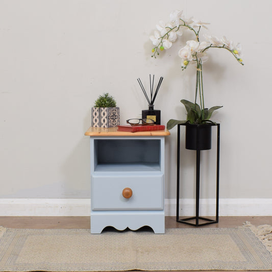 Painted Pine Bedside Cabinet