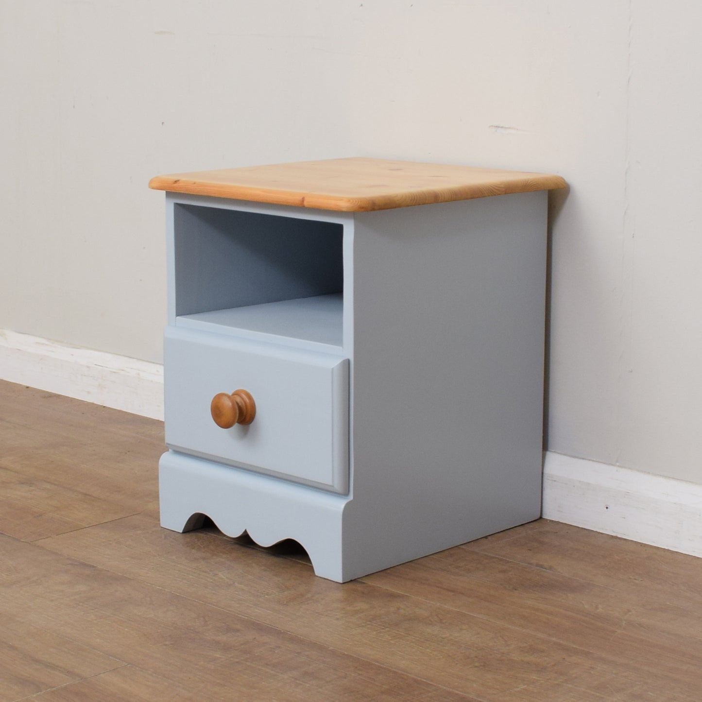 Painted Pine Bedside Cabinet