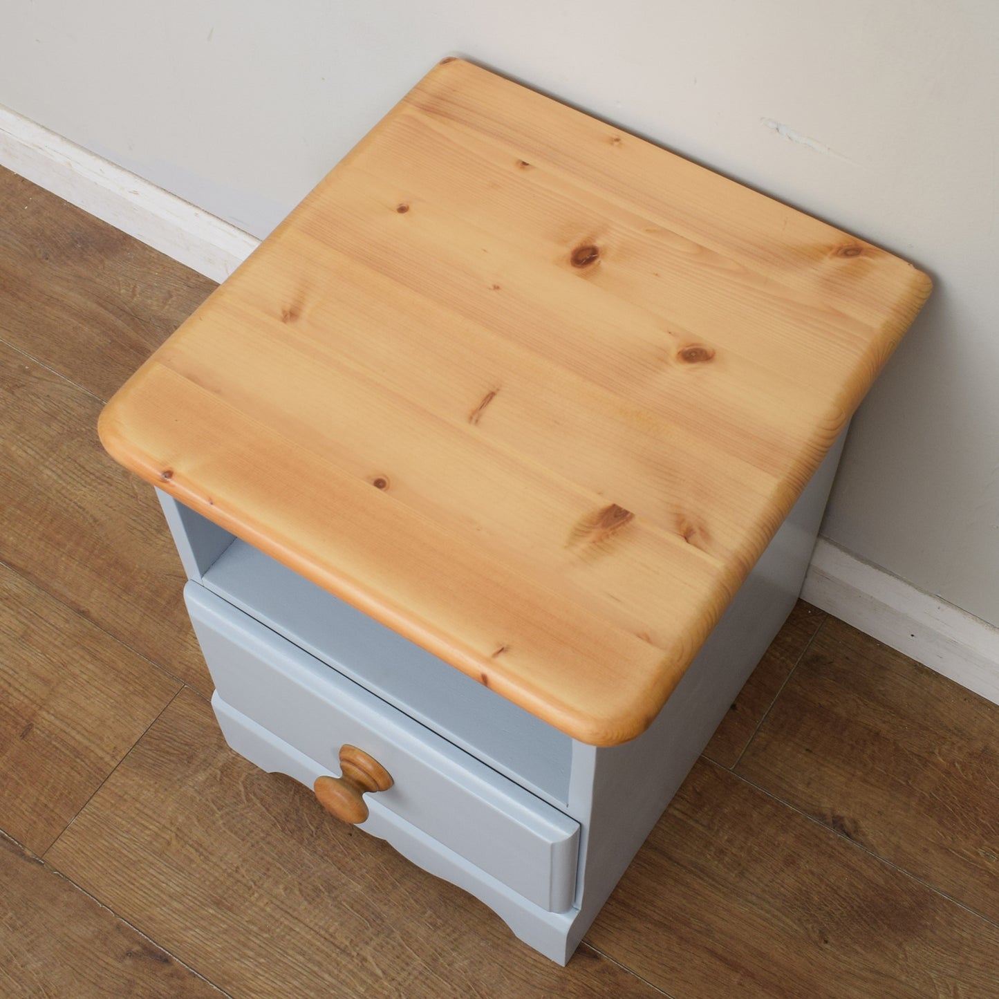 Painted Pine Bedside Cabinet