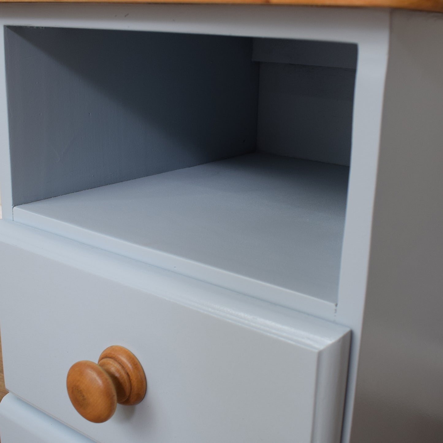 Painted Pine Bedside Cabinet