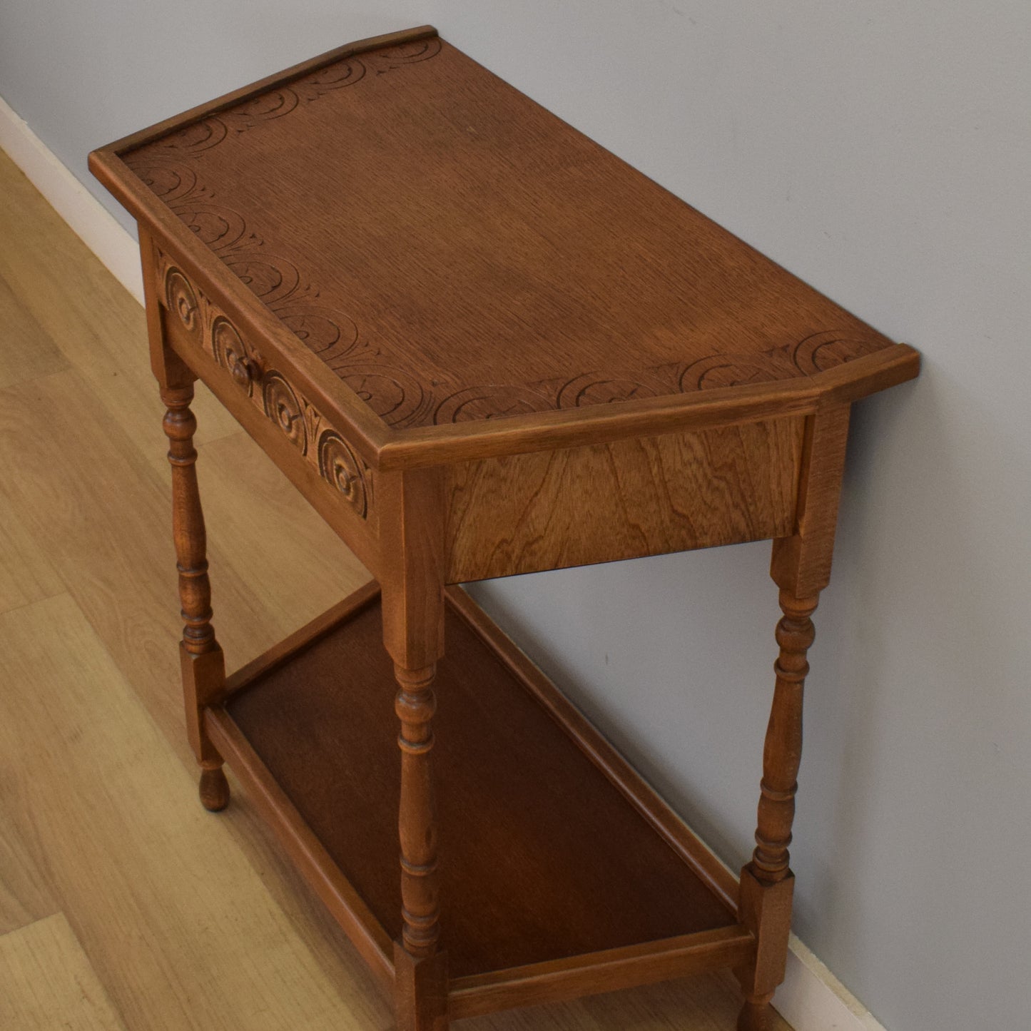 Restored Canted Hall Table