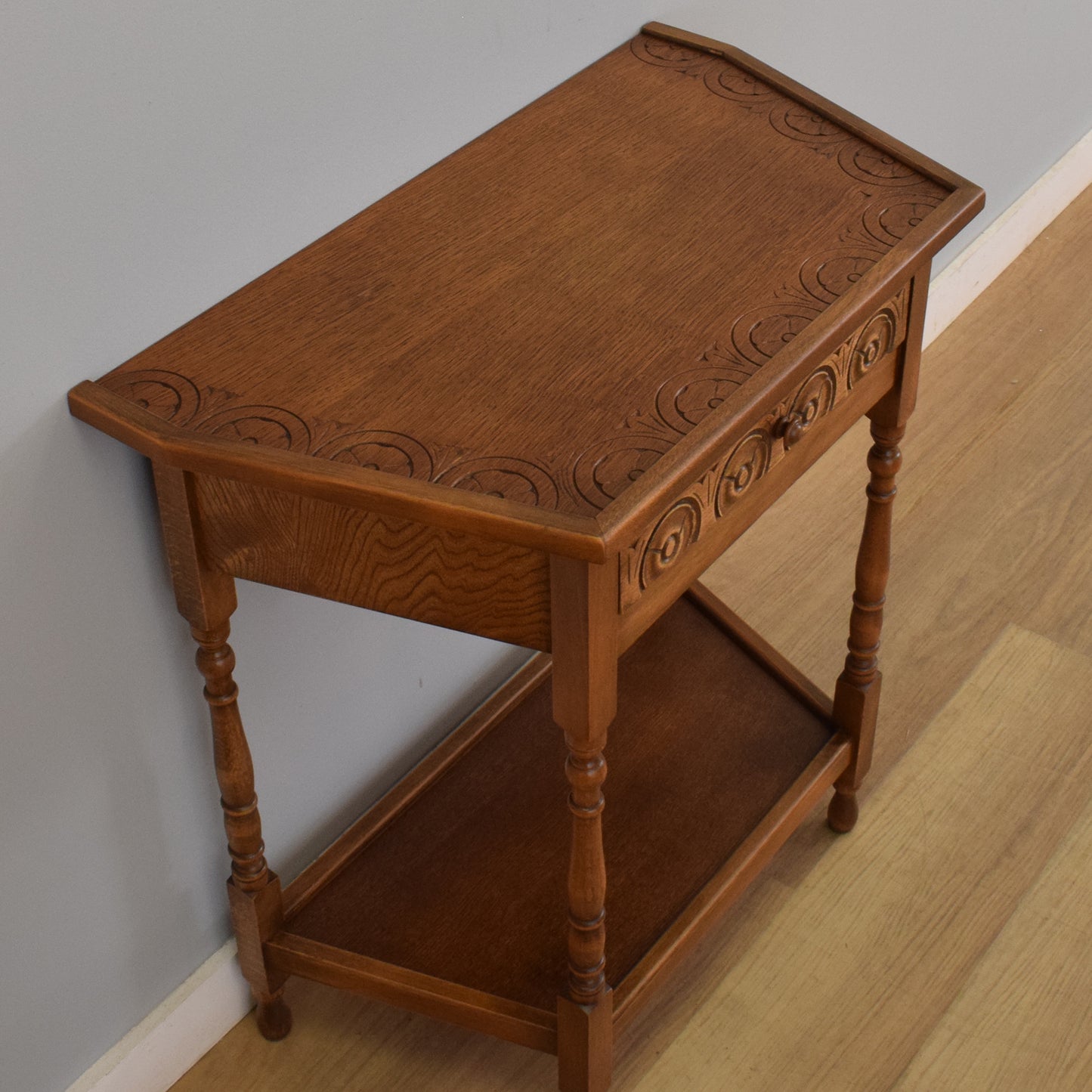 Restored Canted Hall Table