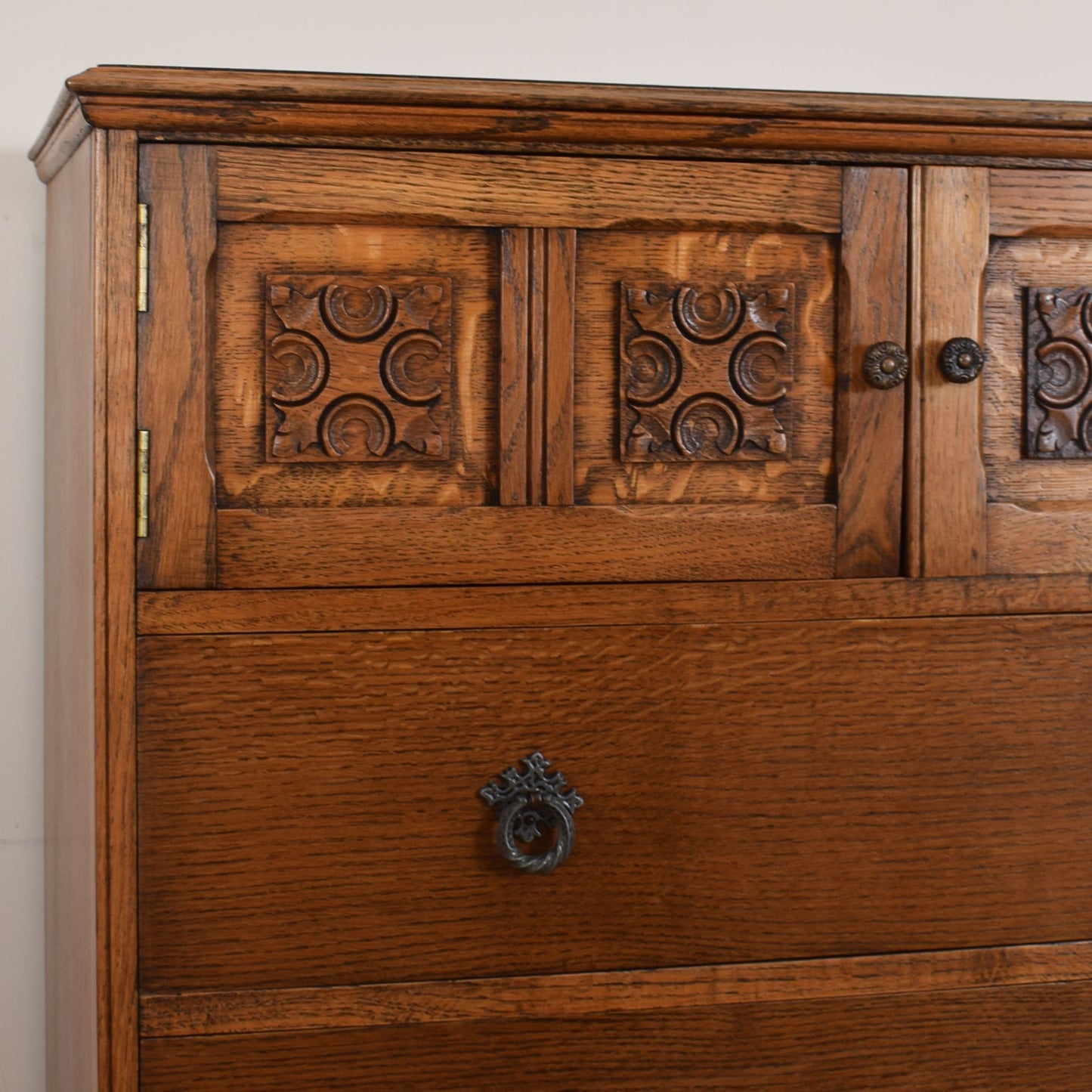 Oak Four-Drawer Tallboy