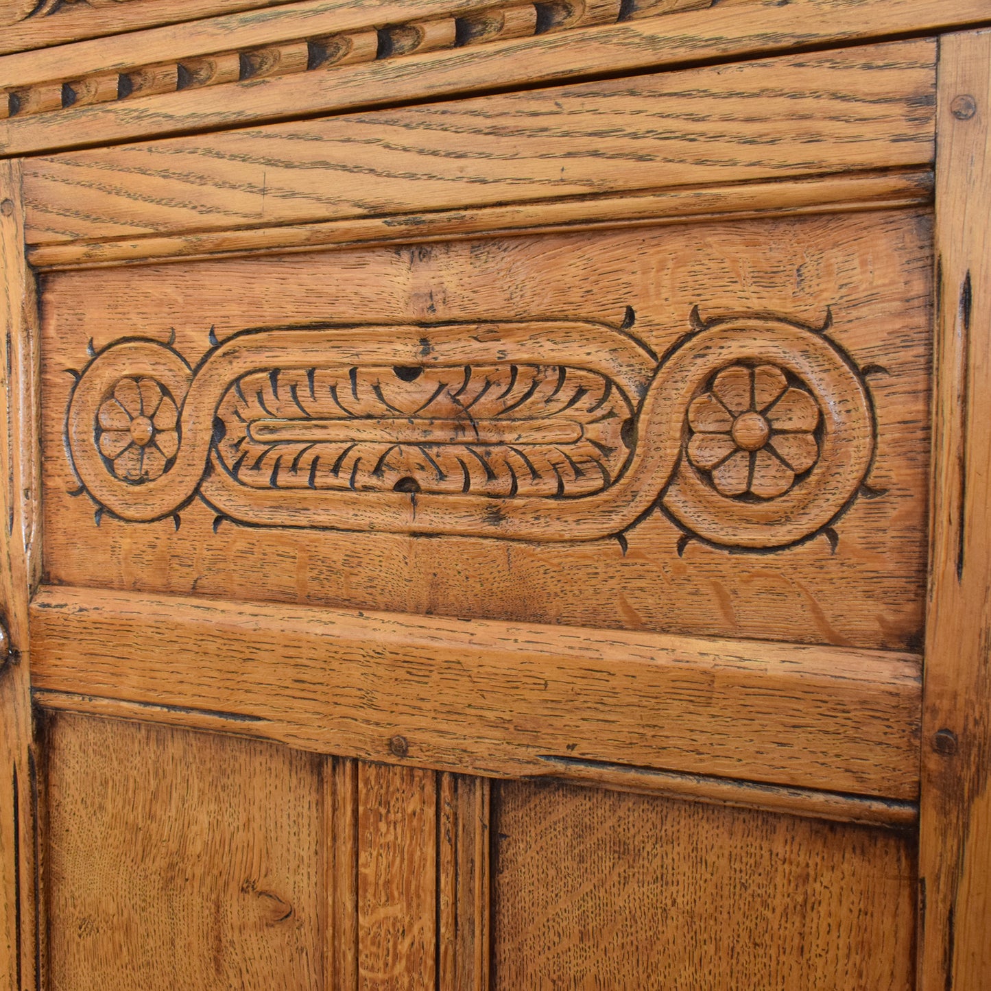Carved Oak Dresser