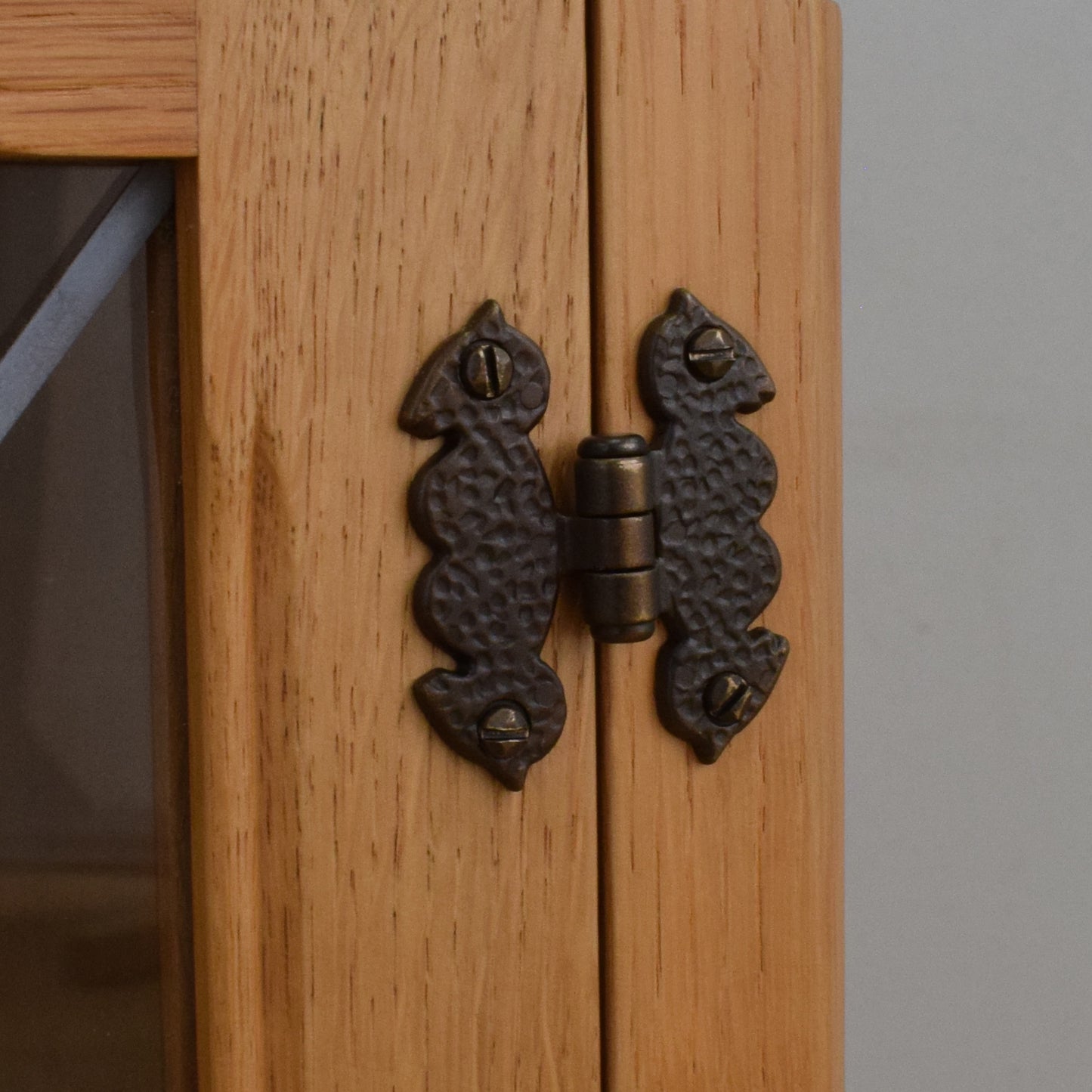 Blonde Oak Glazed Cabinet