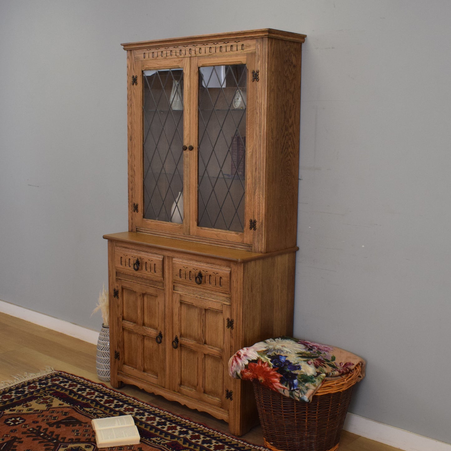 Restored Oak Display Dresser