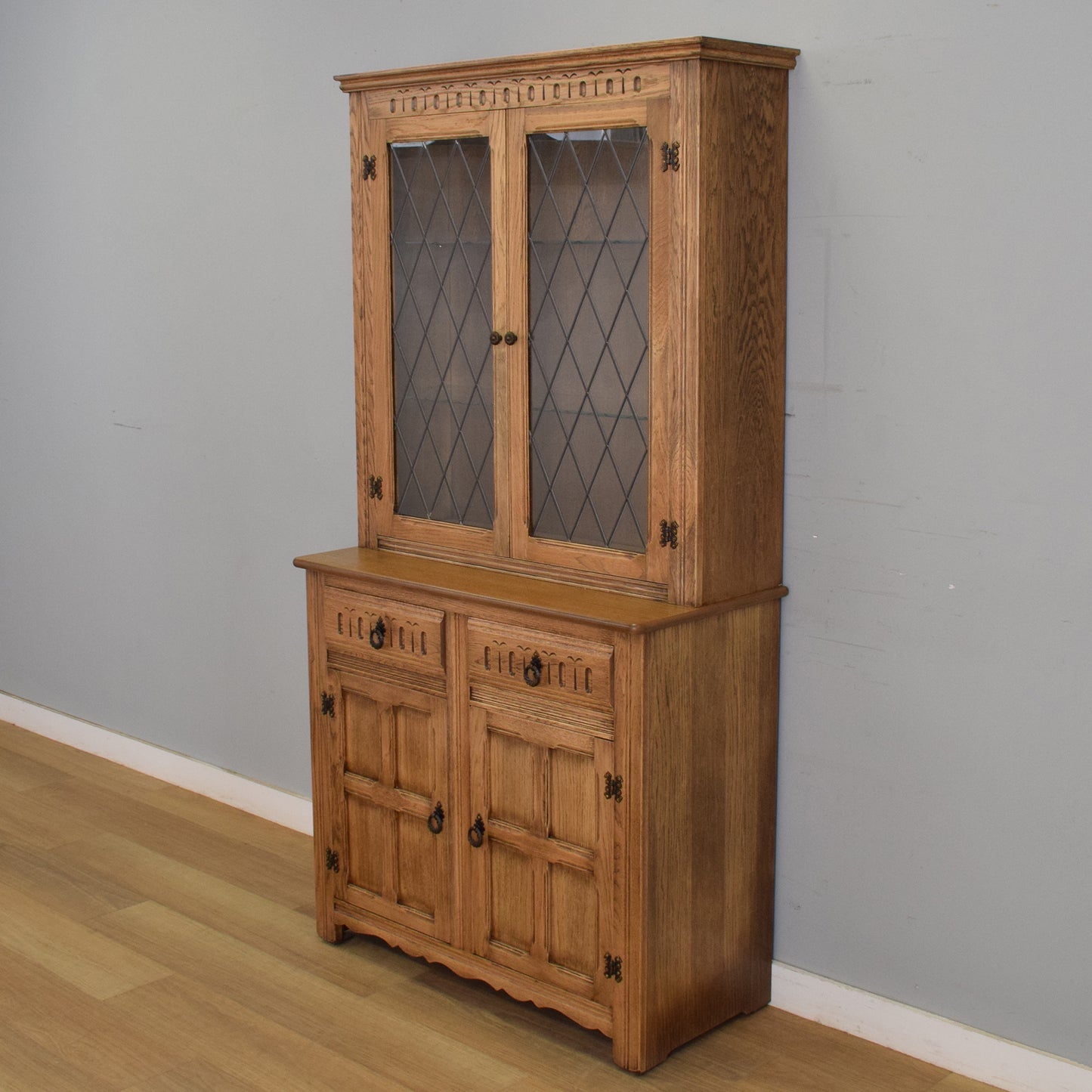 Restored Oak Display Dresser
