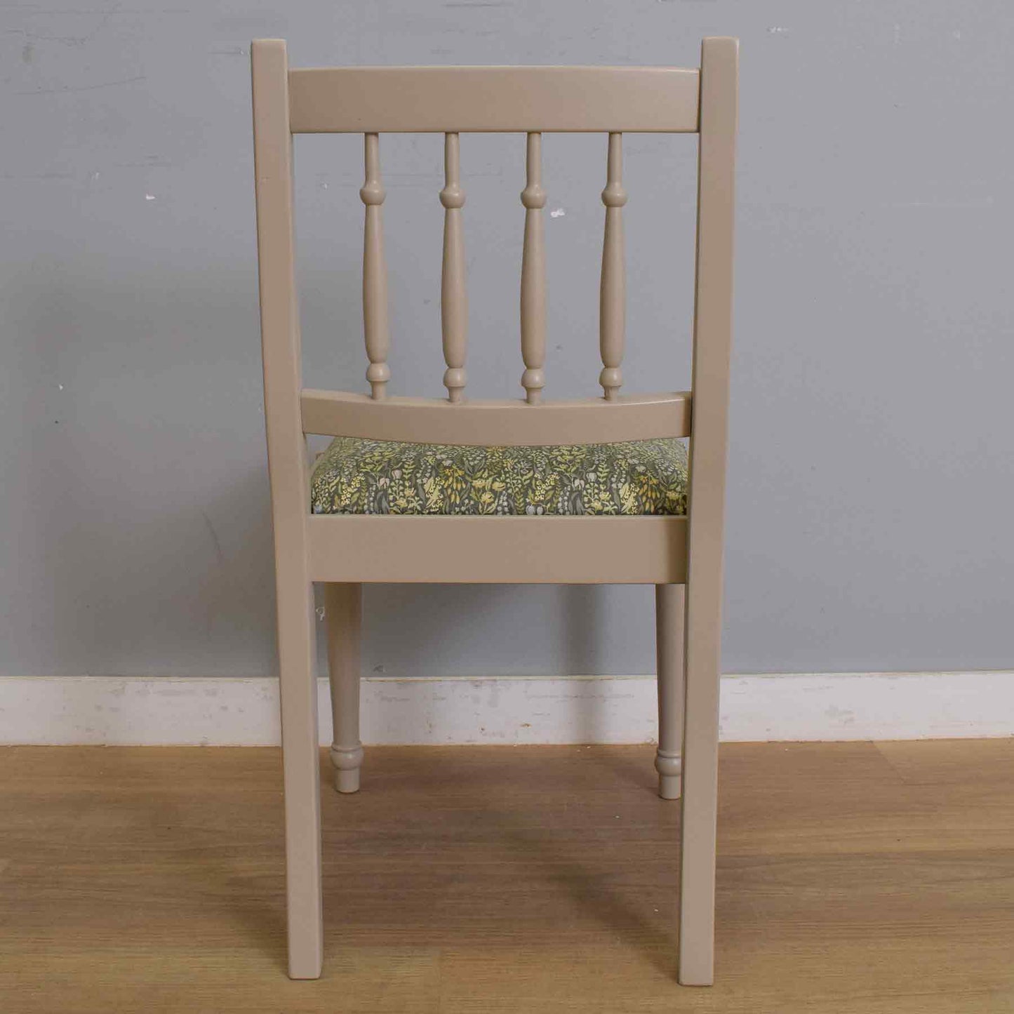 Painted Oak Table and Two Chairs