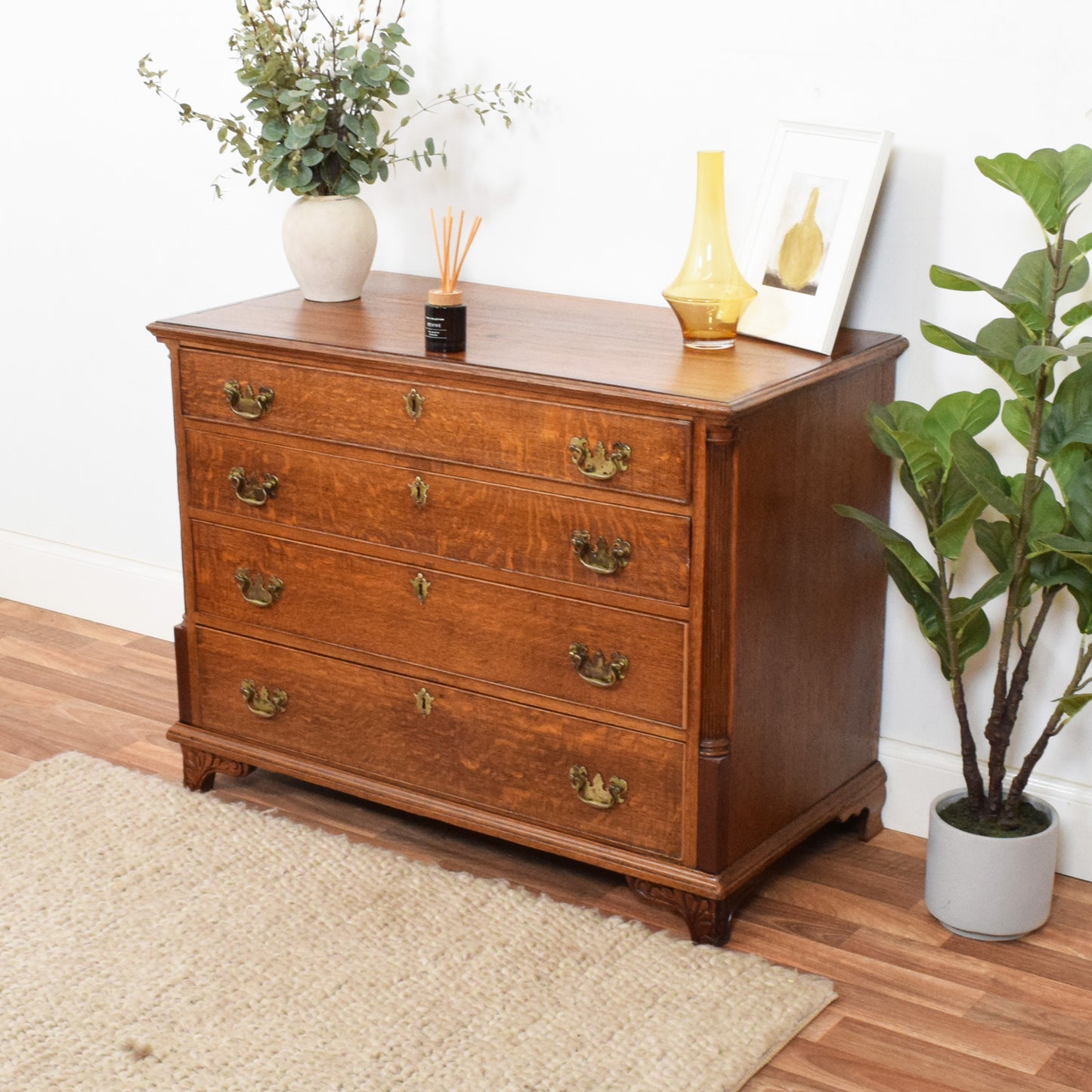 Restored Oak Chest of Drawers