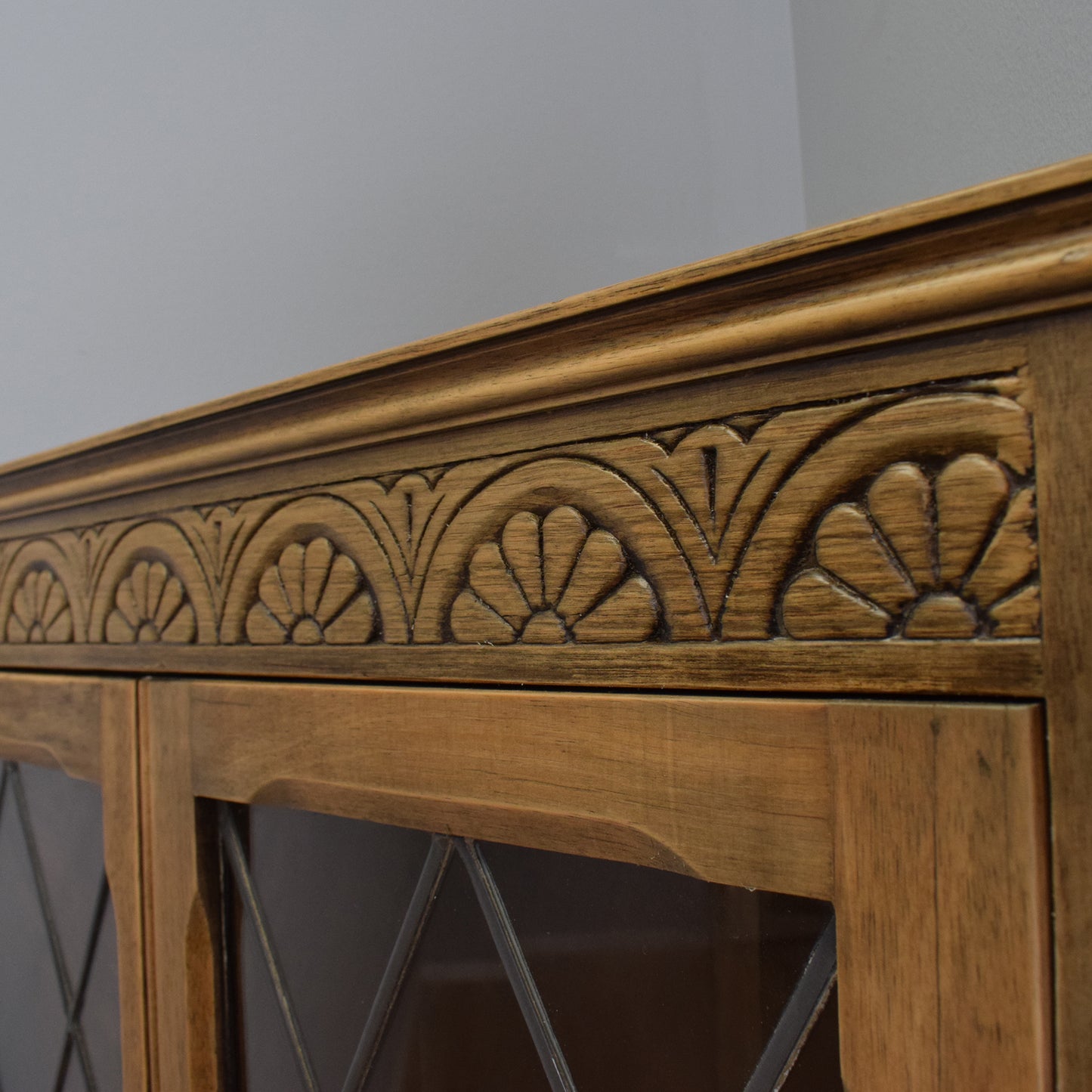 Oak Veneer Corner Unit
