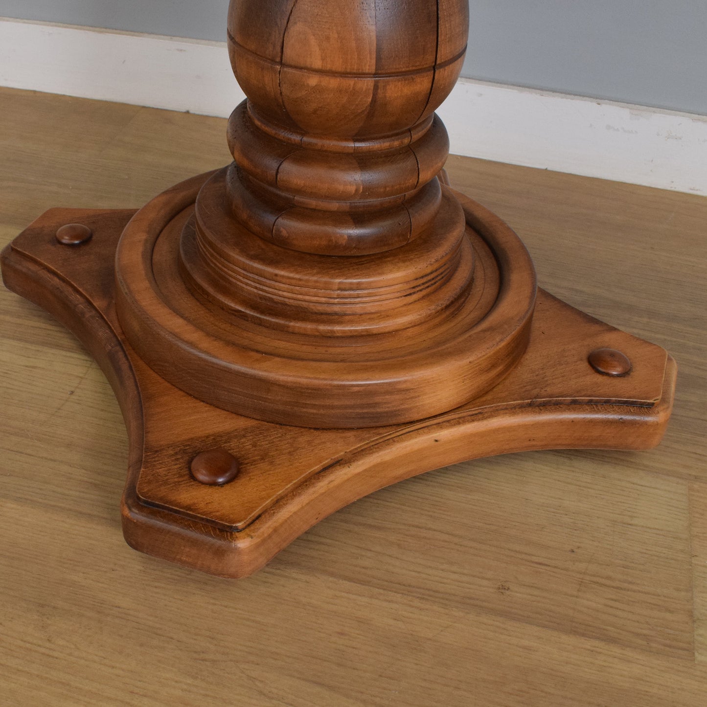 Pedestal Table and Three Chairs