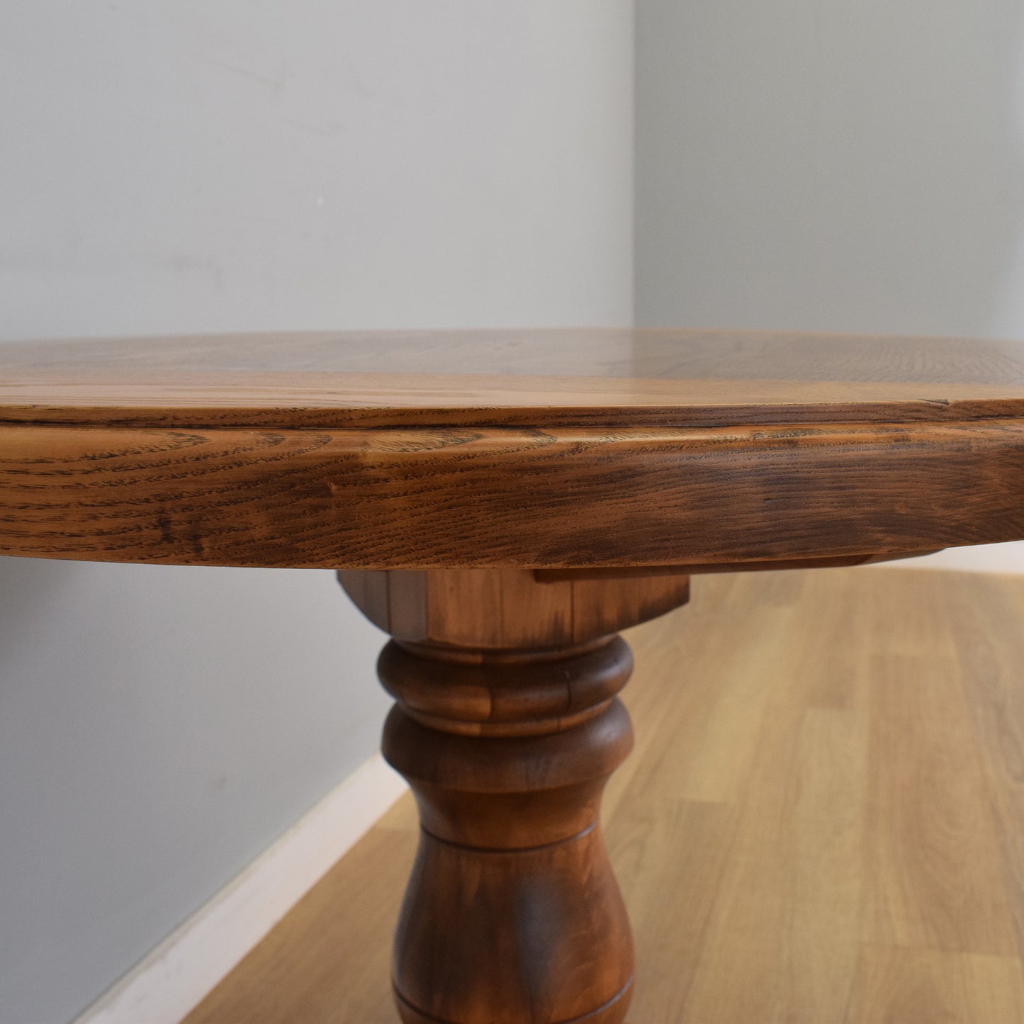 Pedestal Table and Three Chairs