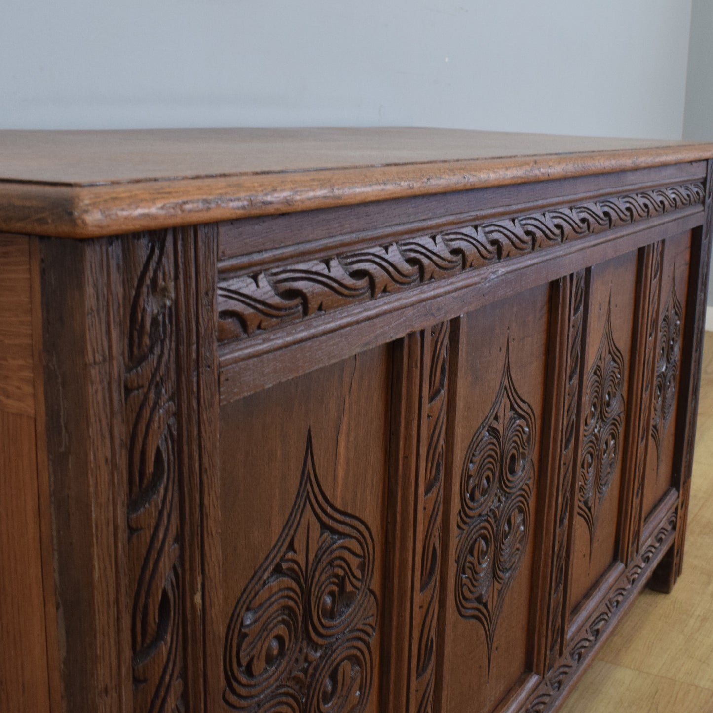 Antique Carved Coffer