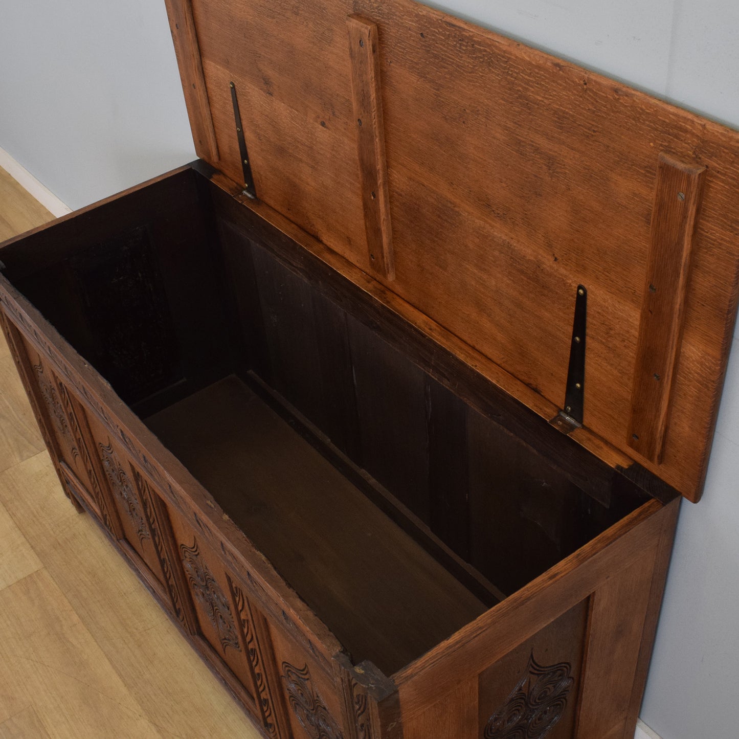 Antique Carved Coffer