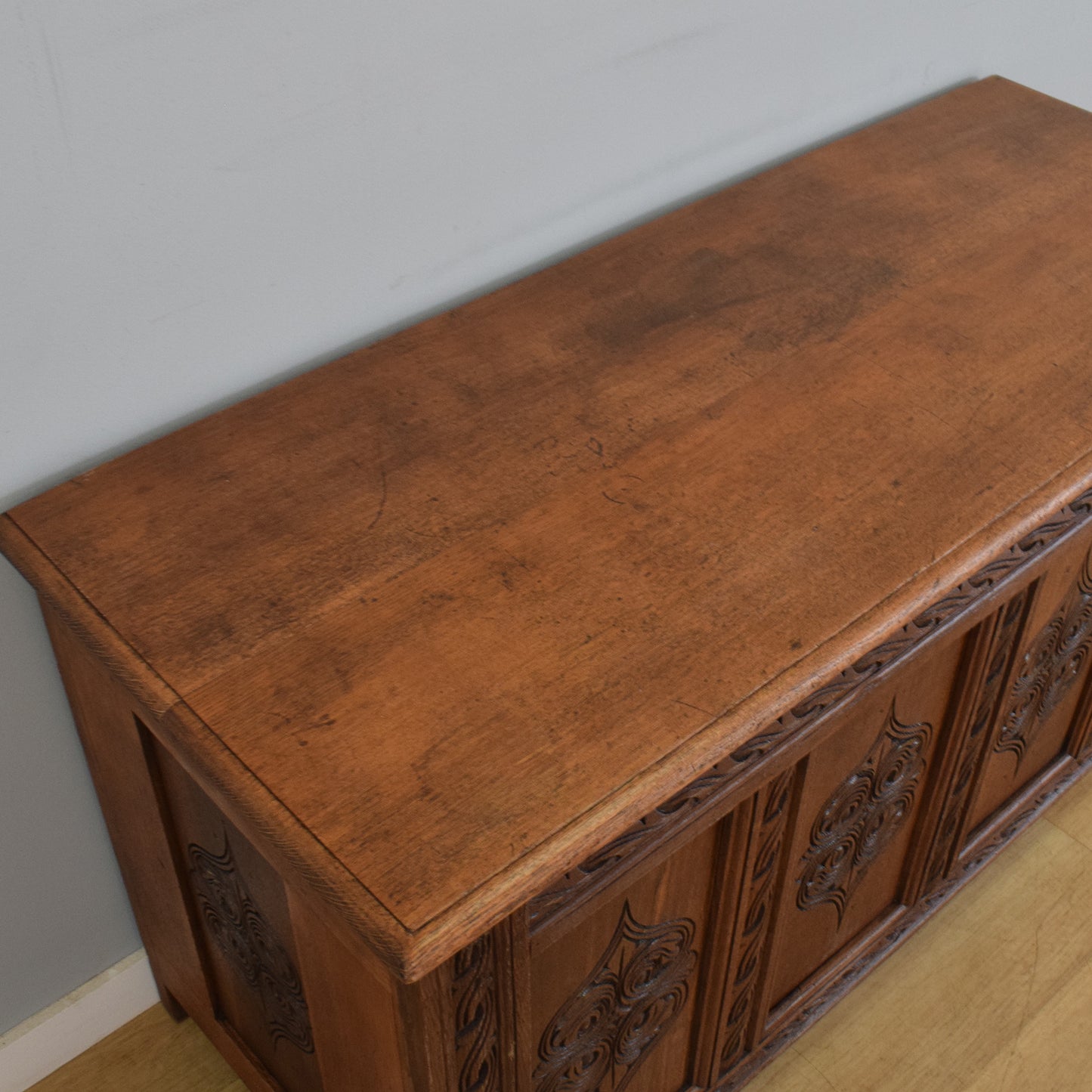 Antique Carved Coffer