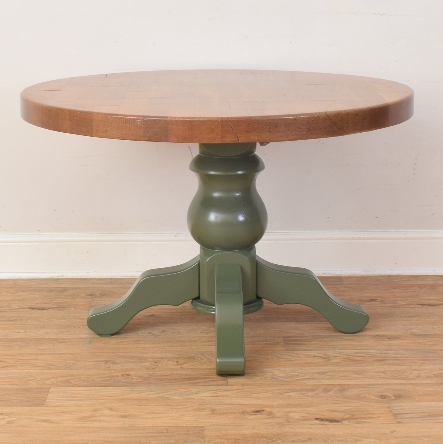 Painted Oak Table And Four Chairs