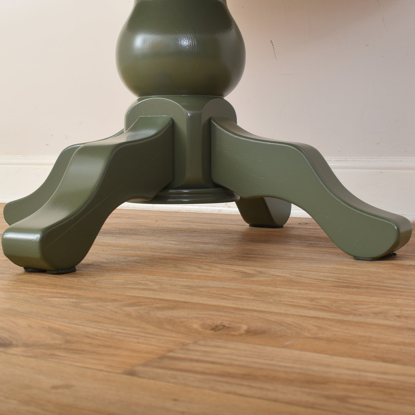 Painted Oak Table And Four Chairs