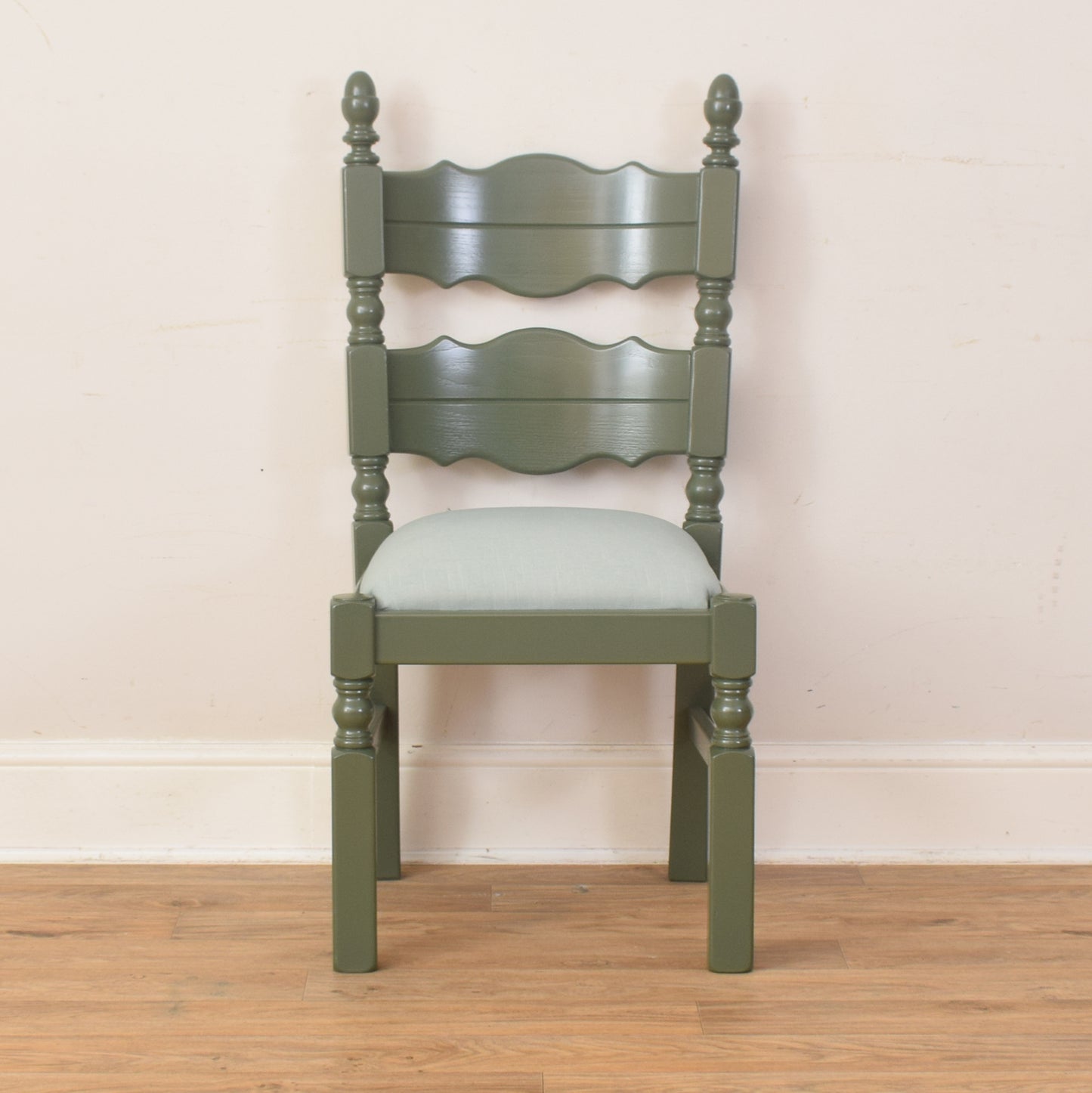 Painted Oak Table And Four Chairs