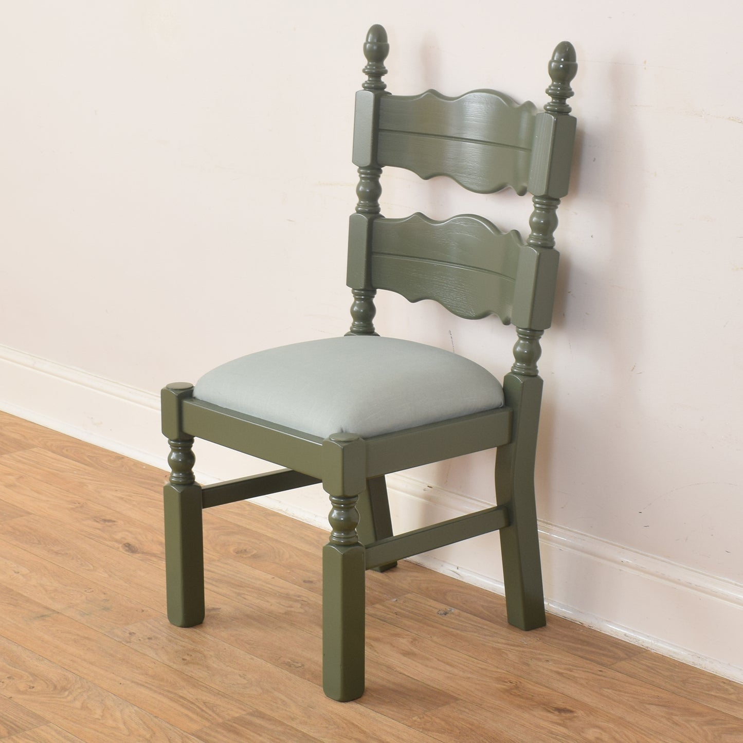 Painted Oak Table And Four Chairs
