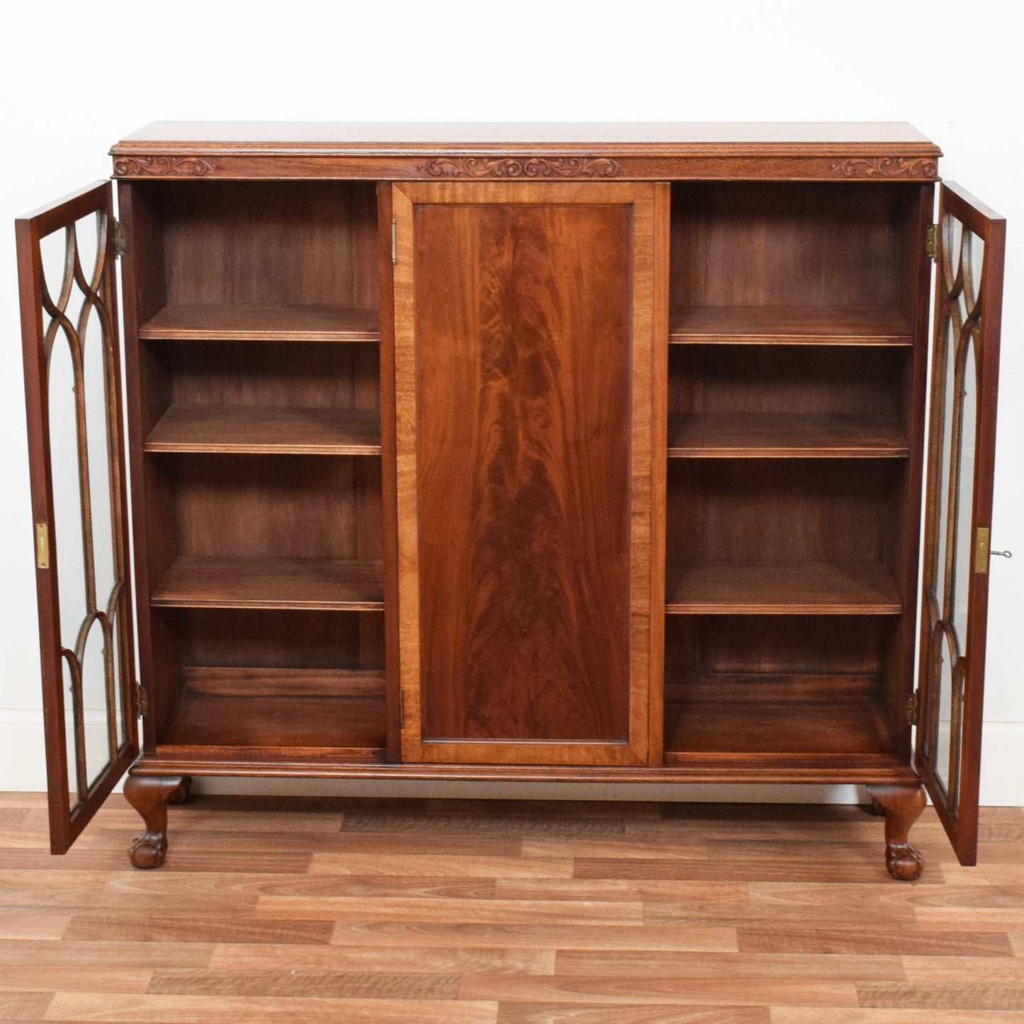 Glazed Mahogany Bookcase