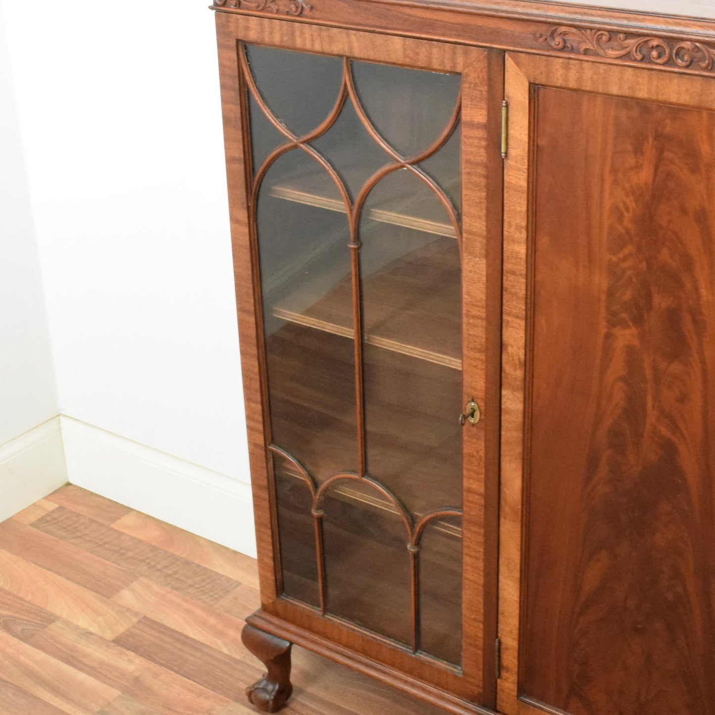 Glazed Mahogany Bookcase